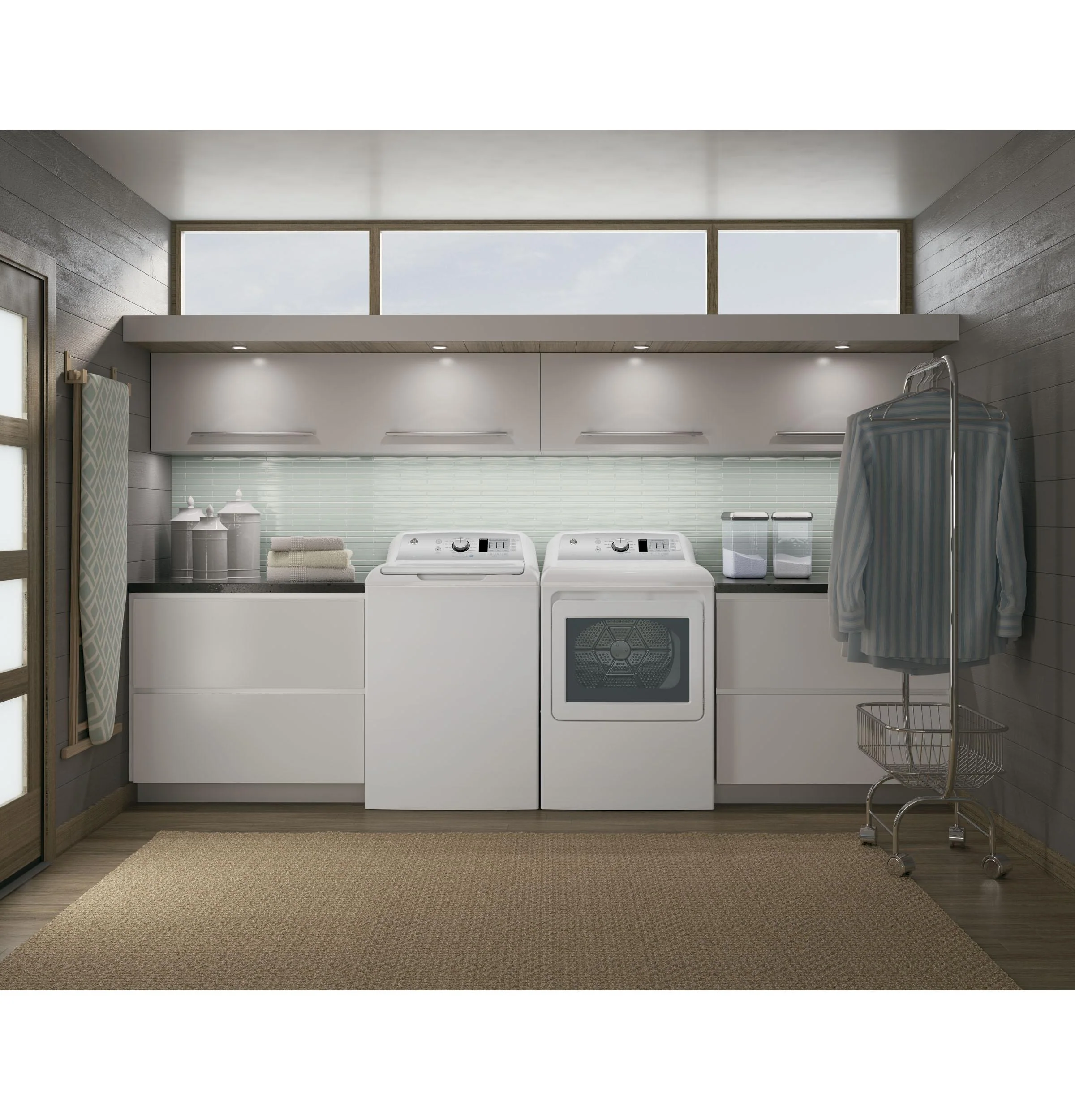 GE® 7.4 cu. ft. Capacity aluminized alloy drum Electric Dryer with Sensor Dry - Image 3