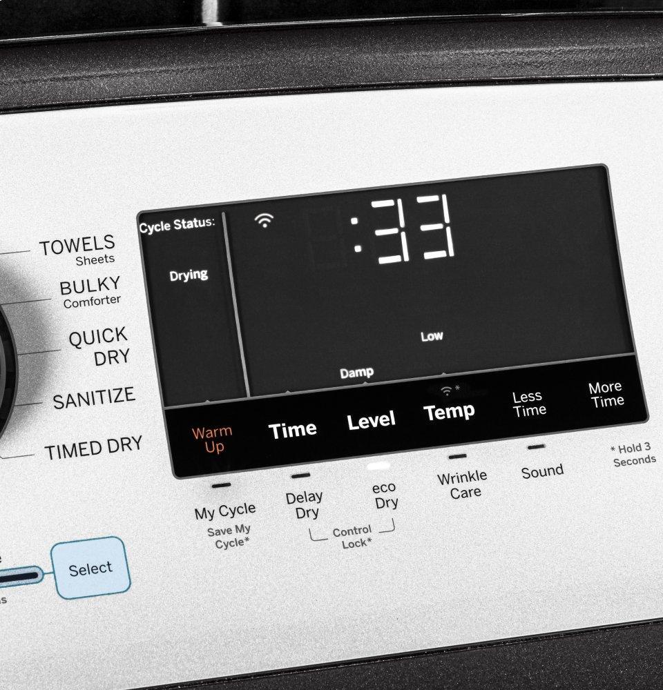 GTD72GBPNDG GE® ENERGY STAR® 7.4 cu. ft. Capacity aluminized alloy drum Gas Dryer with Sanitize Cycle and Sensor Dry - Image 8