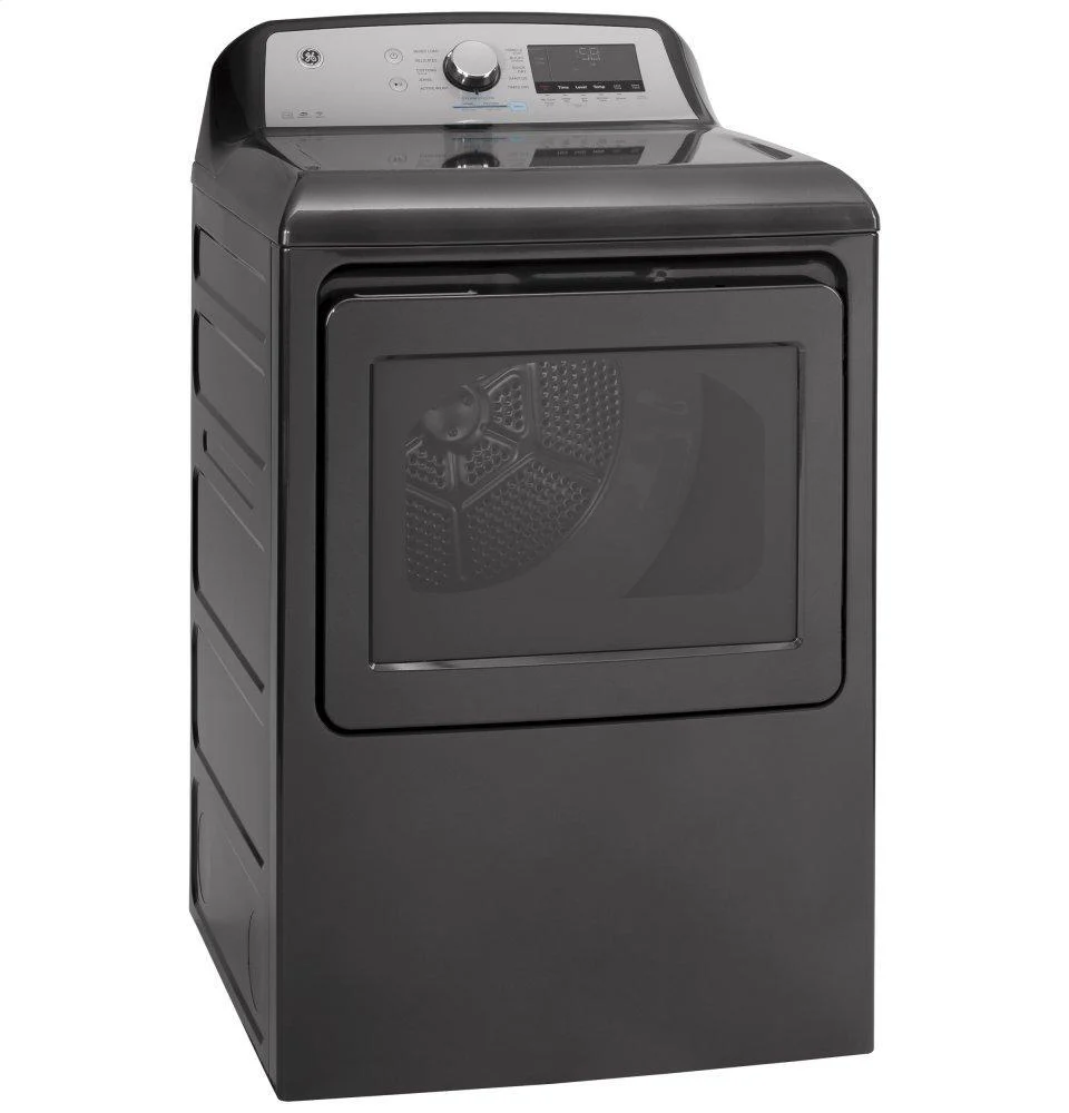 GE® 7.4 cu. ft. Capacity Smart aluminized alloy drum Electric Dryer with Sanitize Cycle and Sensor Dry - Image 2