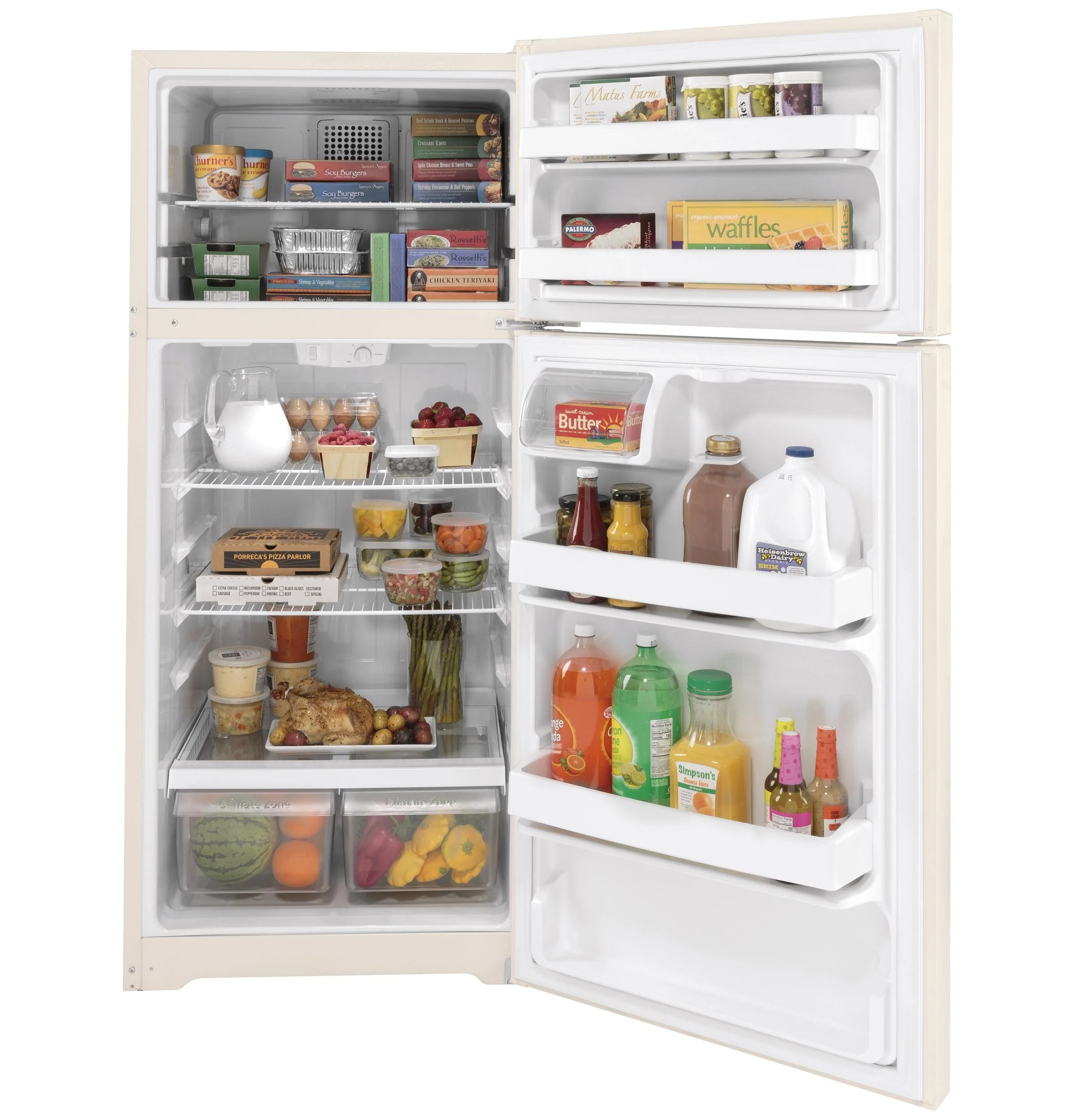 GTE17DTNRCC GE® ENERGY STAR® 16.6 Cu. Ft. Top-Freezer Refrigerator - Image 2
