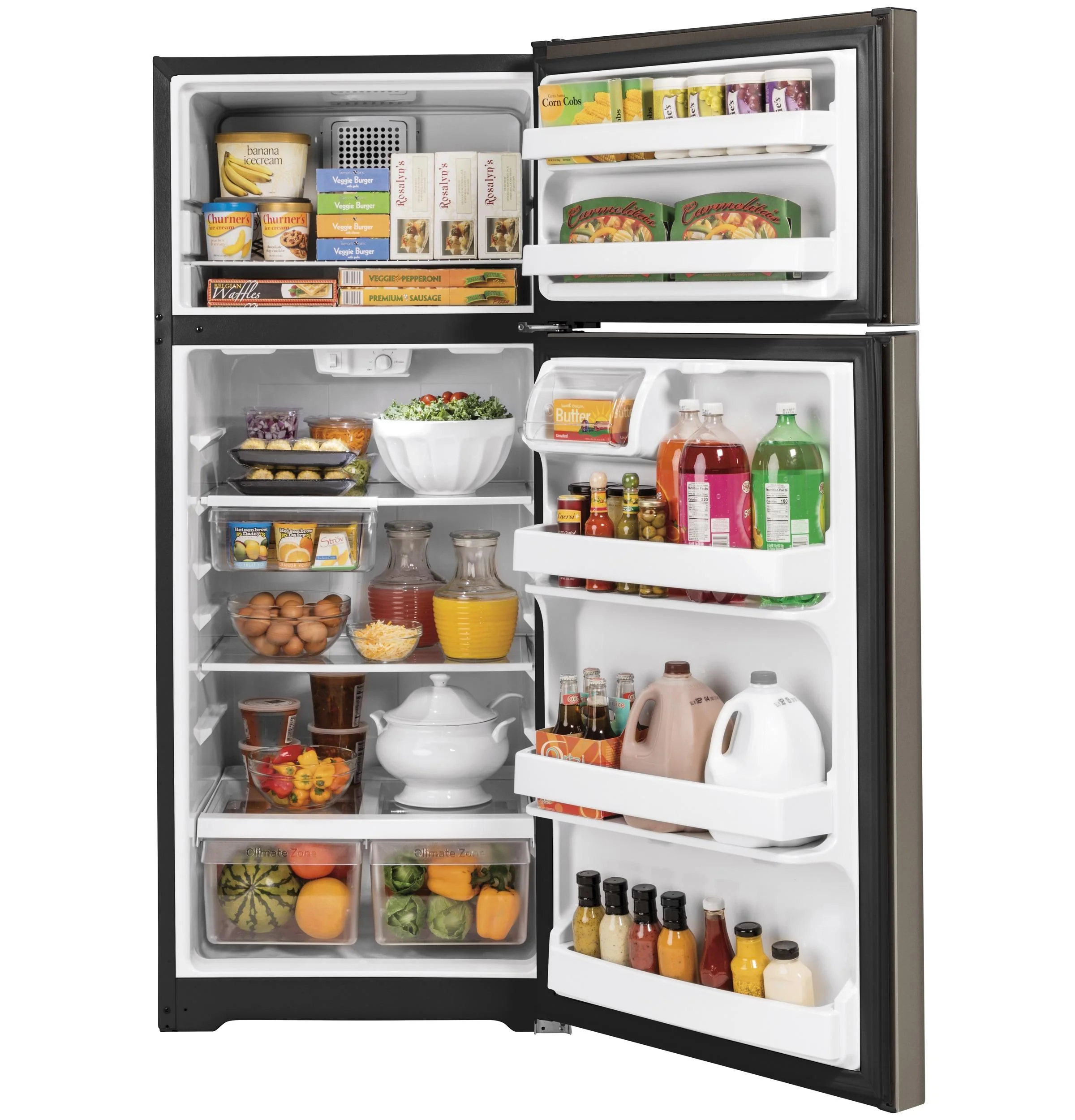 GTE18GMNRES GE® ENERGY STAR® 17.5 Cu. Ft. Top-Freezer Refrigerator - Image 2