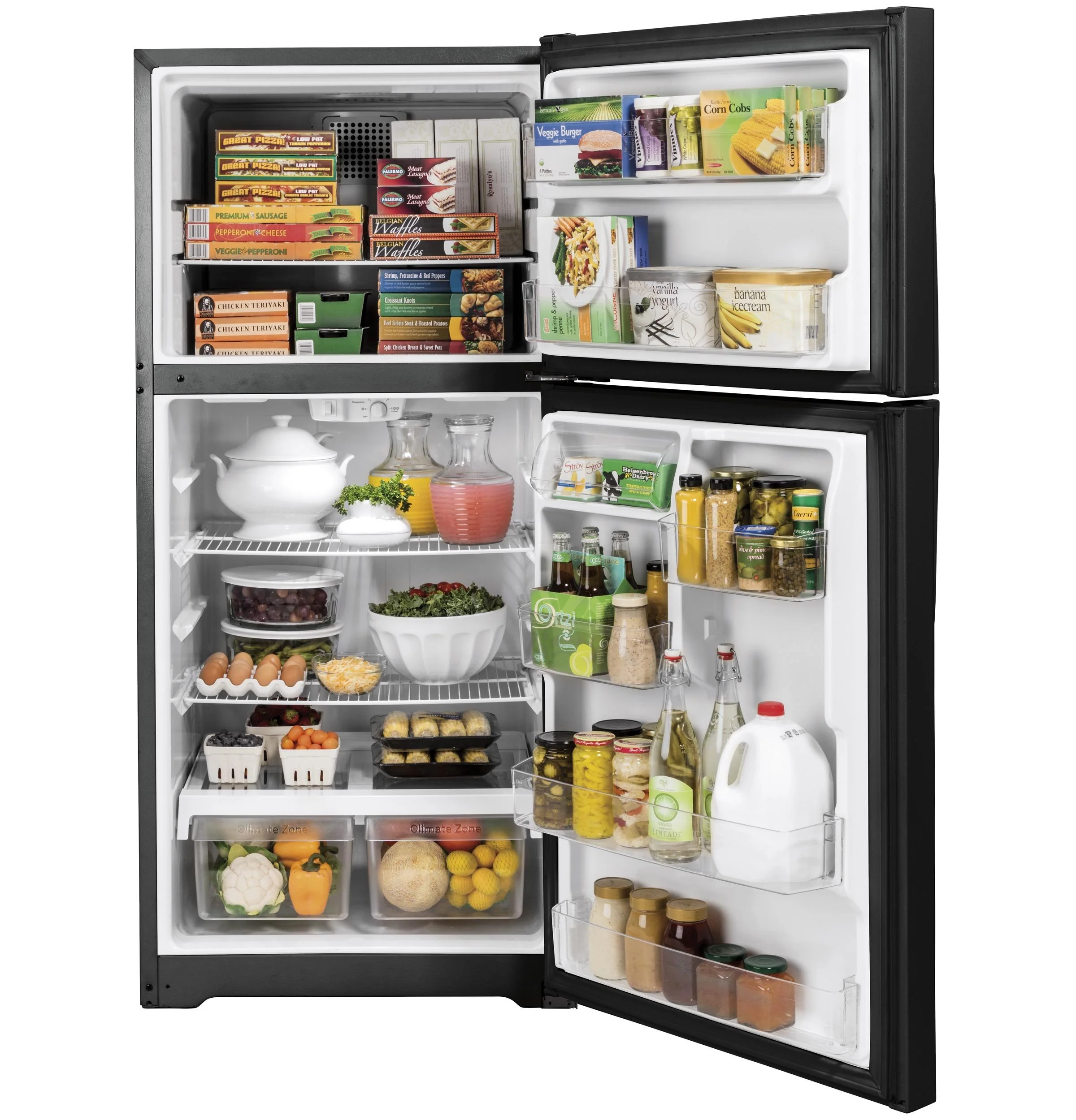 GTE19DTNRBB GE® ENERGY STAR® 19.2 Cu. Ft. Top-Freezer Refrigerator - Image 2