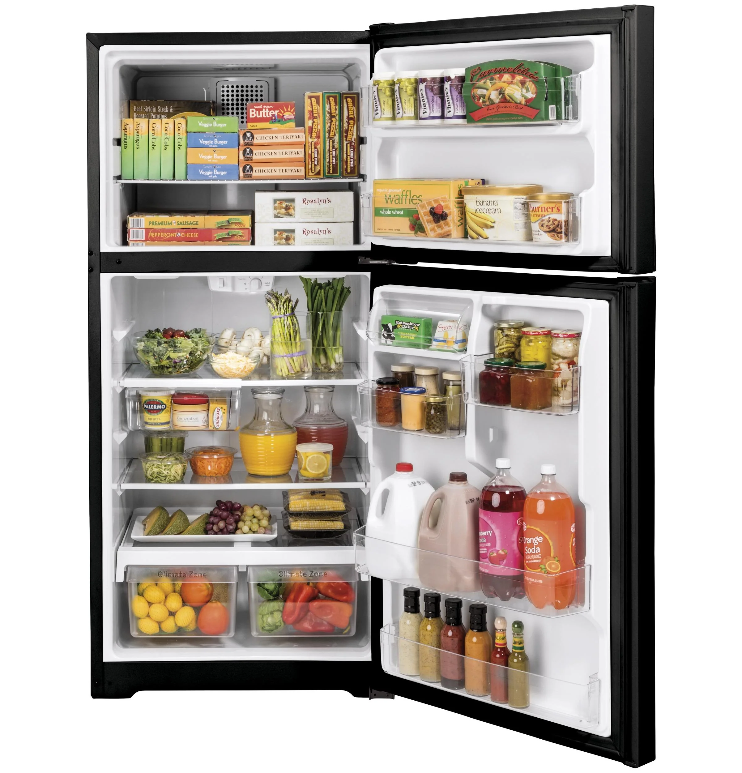 GTE19JTNRBB GE® ENERGY STAR® 19.2 Cu. Ft. Top-Freezer Refrigerator - Image 2