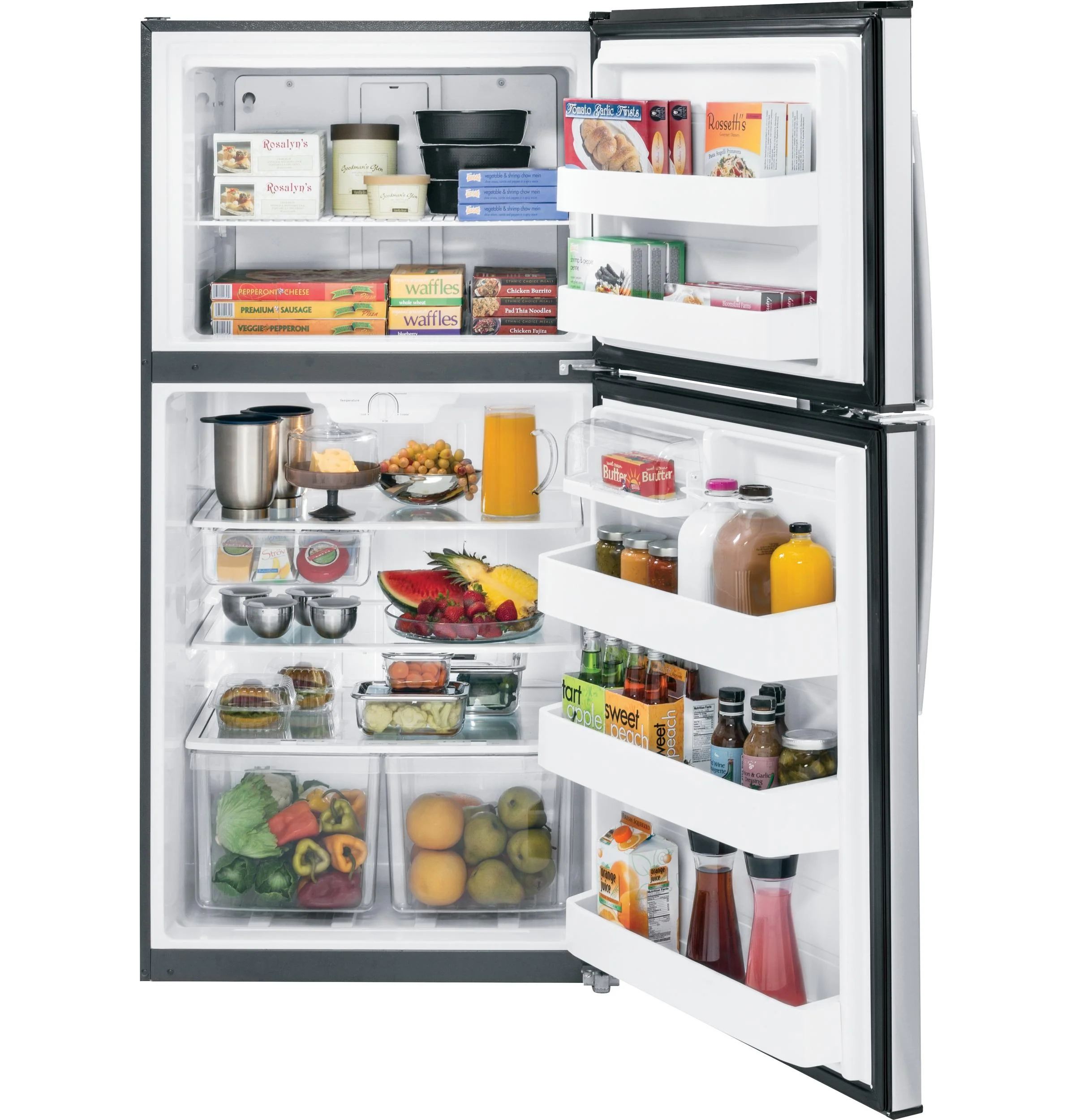 GTE21GSHSS GE® ENERGY STAR® 21.1 Cu. Ft. Top-Freezer Refrigerator - Image 2