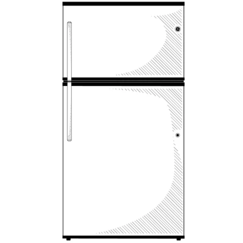 GTE21GSHSS GE® ENERGY STAR® 21.1 Cu. Ft. Top-Freezer Refrigerator - Image 5