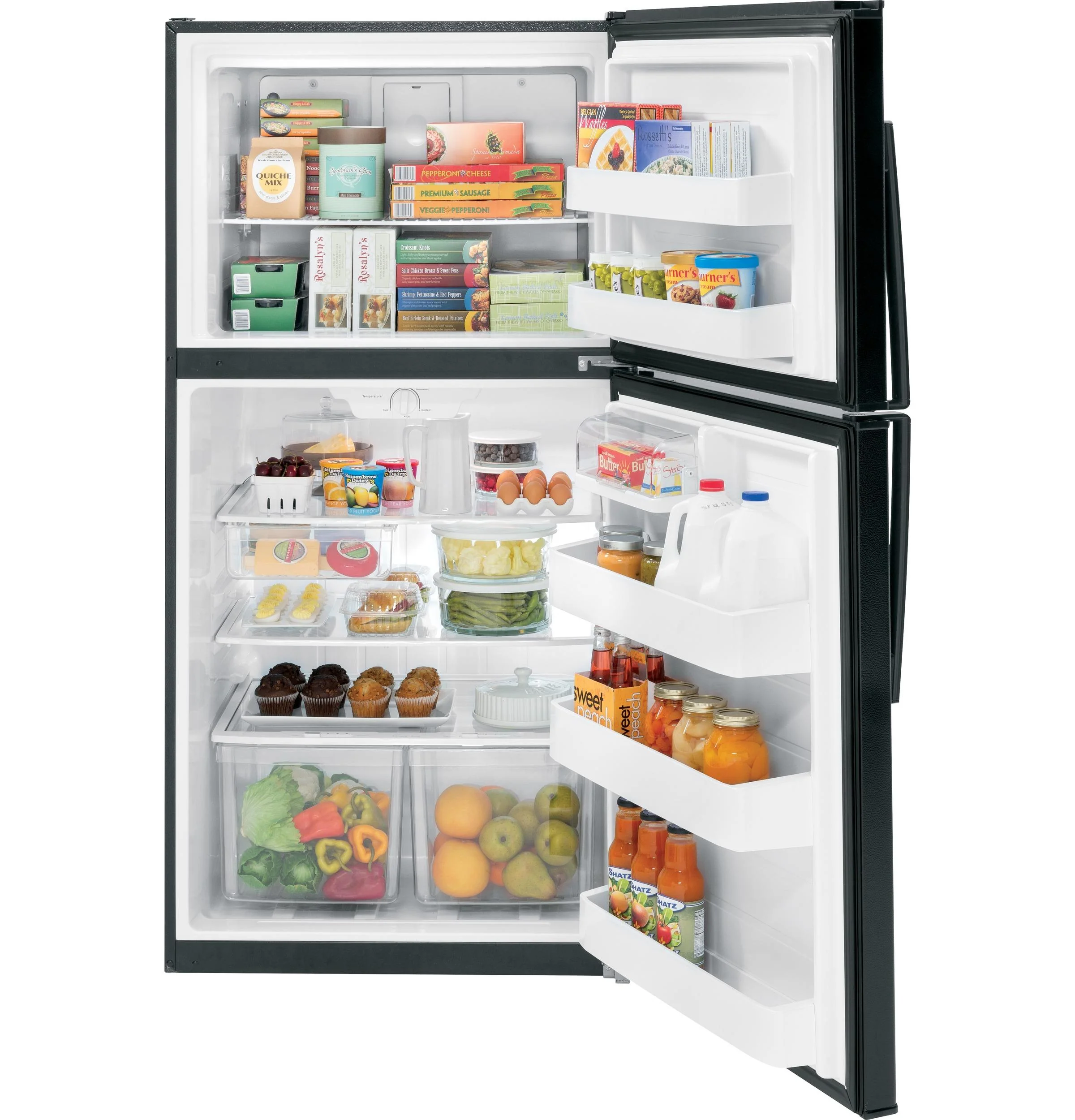 GTE21GTHBB GE® ENERGY STAR® 21.1 Cu. Ft. Top-Freezer Refrigerator - Image 2