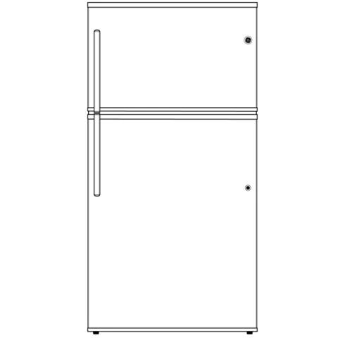 GTE21GTHWW GE® ENERGY STAR® 21.1 Cu. Ft. Top-Freezer Refrigerator - Image 5