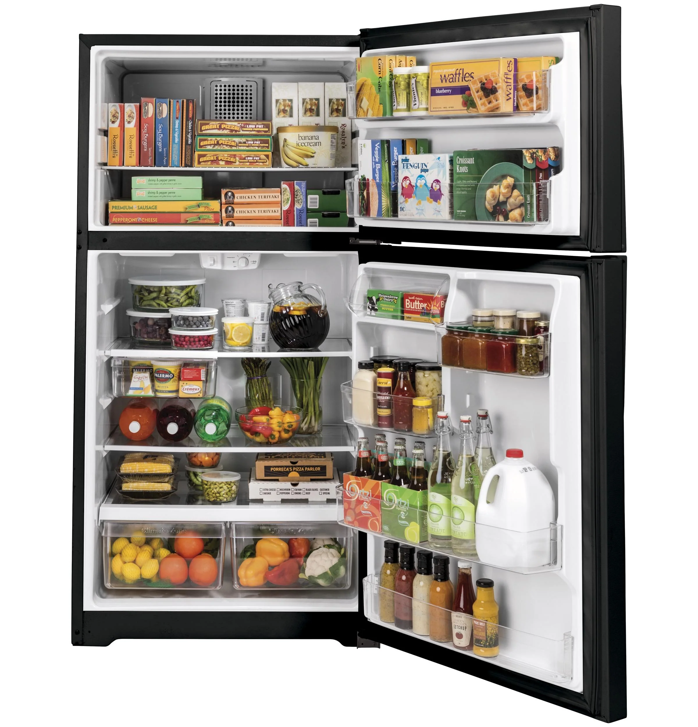 GTE22JTNRBB GE® ENERGY STAR® 21.9 Cu. Ft. Top-Freezer Refrigerator - Image 2