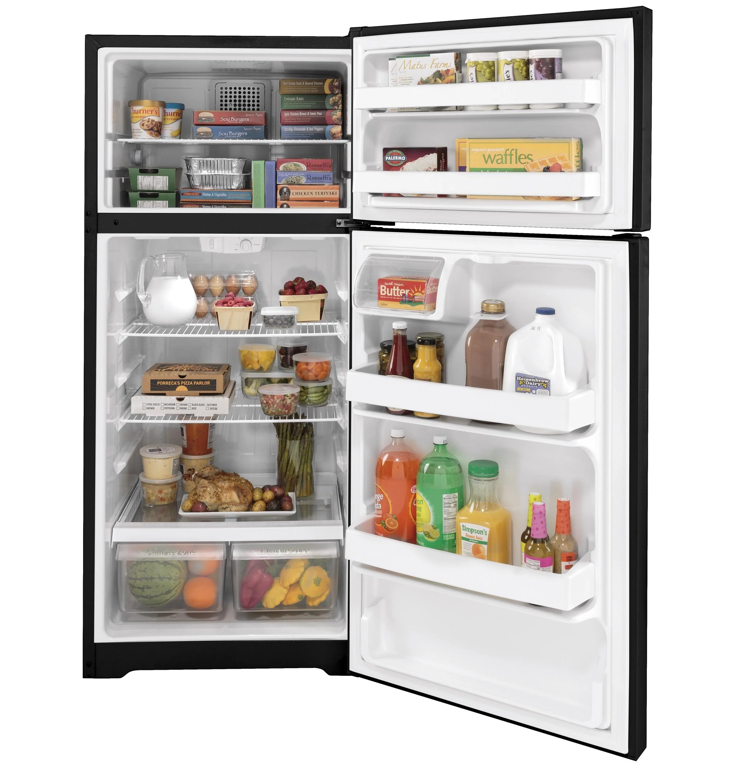 GTS17DTNRBB GE® 16.6 Cu. Ft. Top-Freezer Refrigerator - Image 2