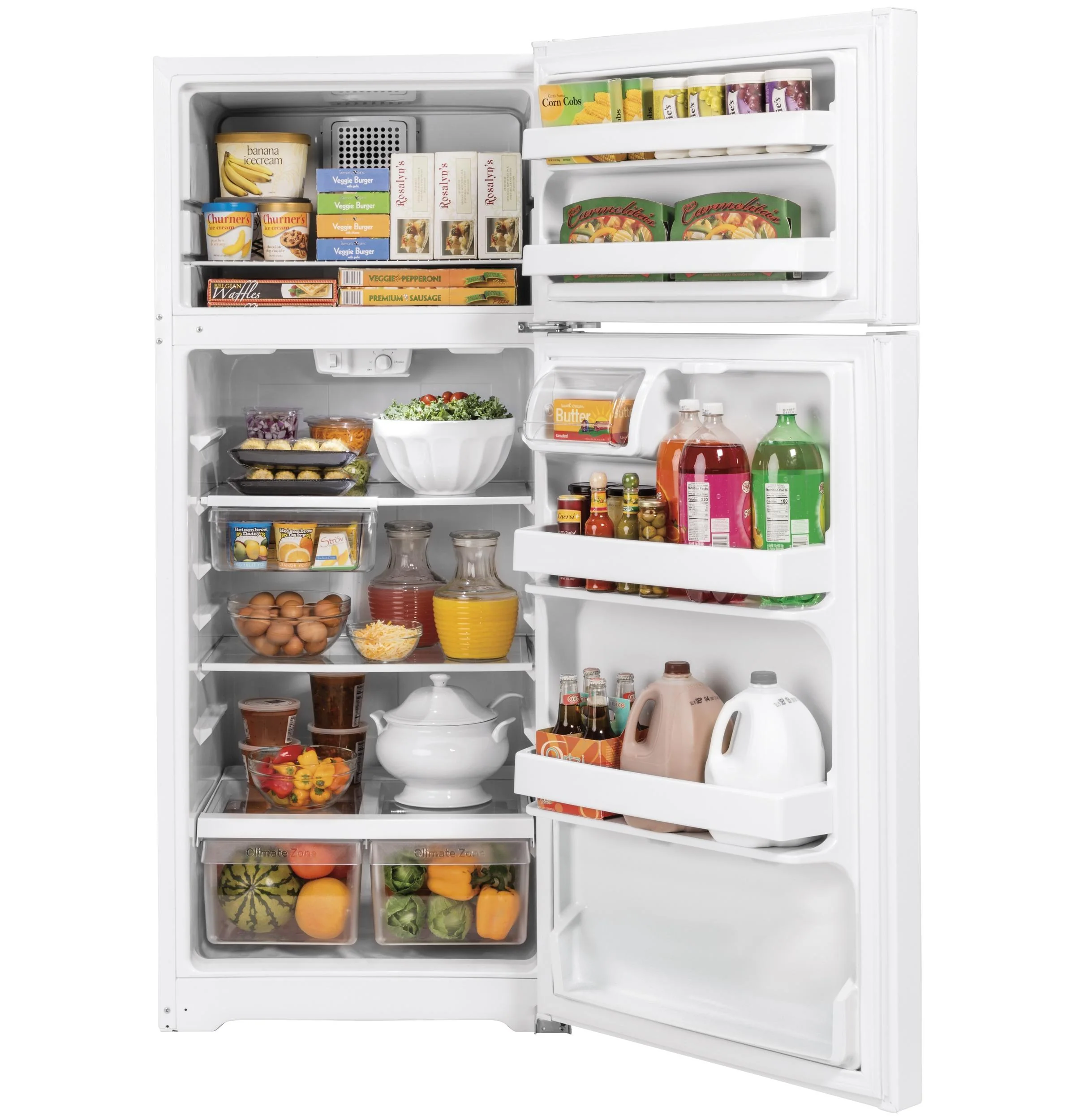 GTS17GTNRWW GE® 16.6 Cu. Ft. Top-Freezer Refrigerator - Image 2