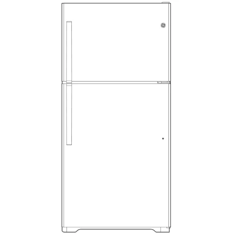 GTS18DTNRWW GE® 17.5 Cu. Ft. Top-Freezer Refrigerator - Image 5