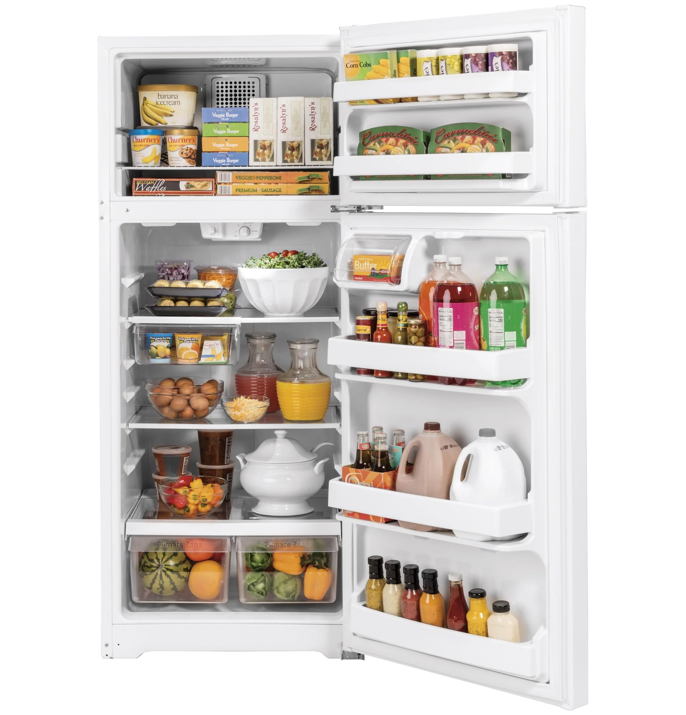 GTS18GTNRWW GE® 17.5 Cu. Ft. Top-Freezer Refrigerator - Image 2