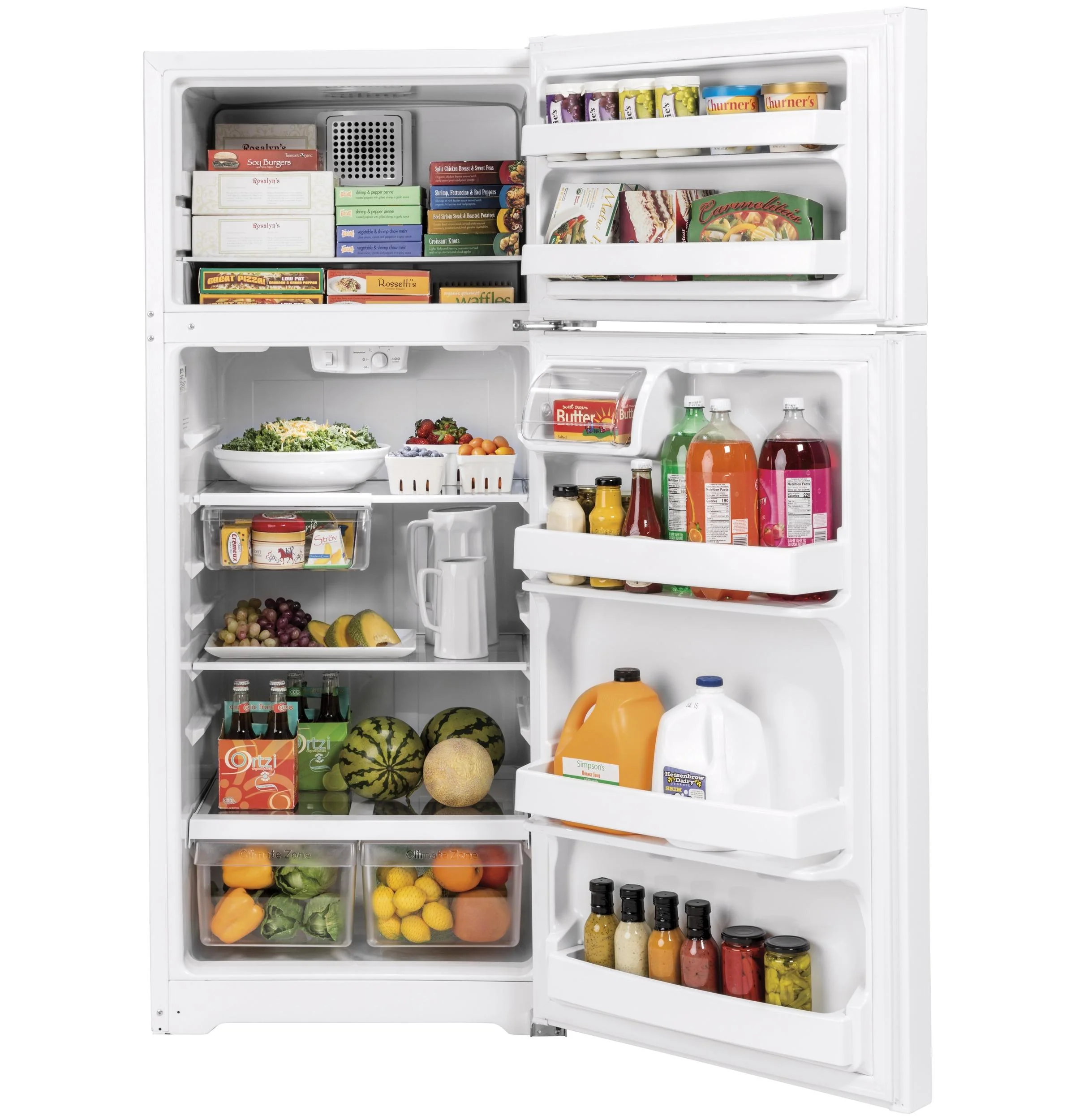 GTS18HGNRWW GE® 17.5 Cu. Ft. Top-Freezer Refrigerator - Image 2