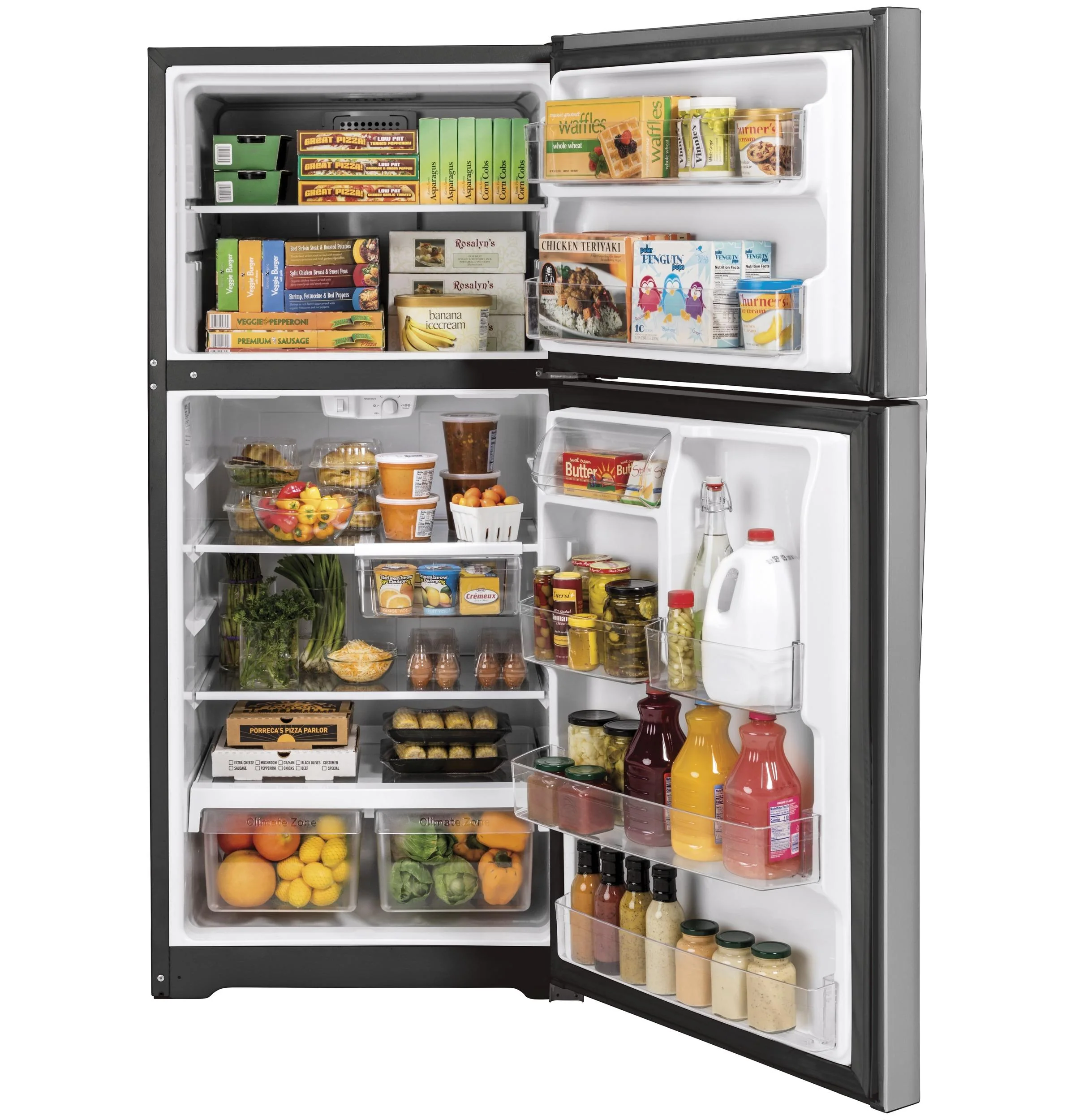 GTS22KYNRFS GE® 21.9 Cu. Ft. Garage Ready Top-Freezer Refrigerator - Image 2