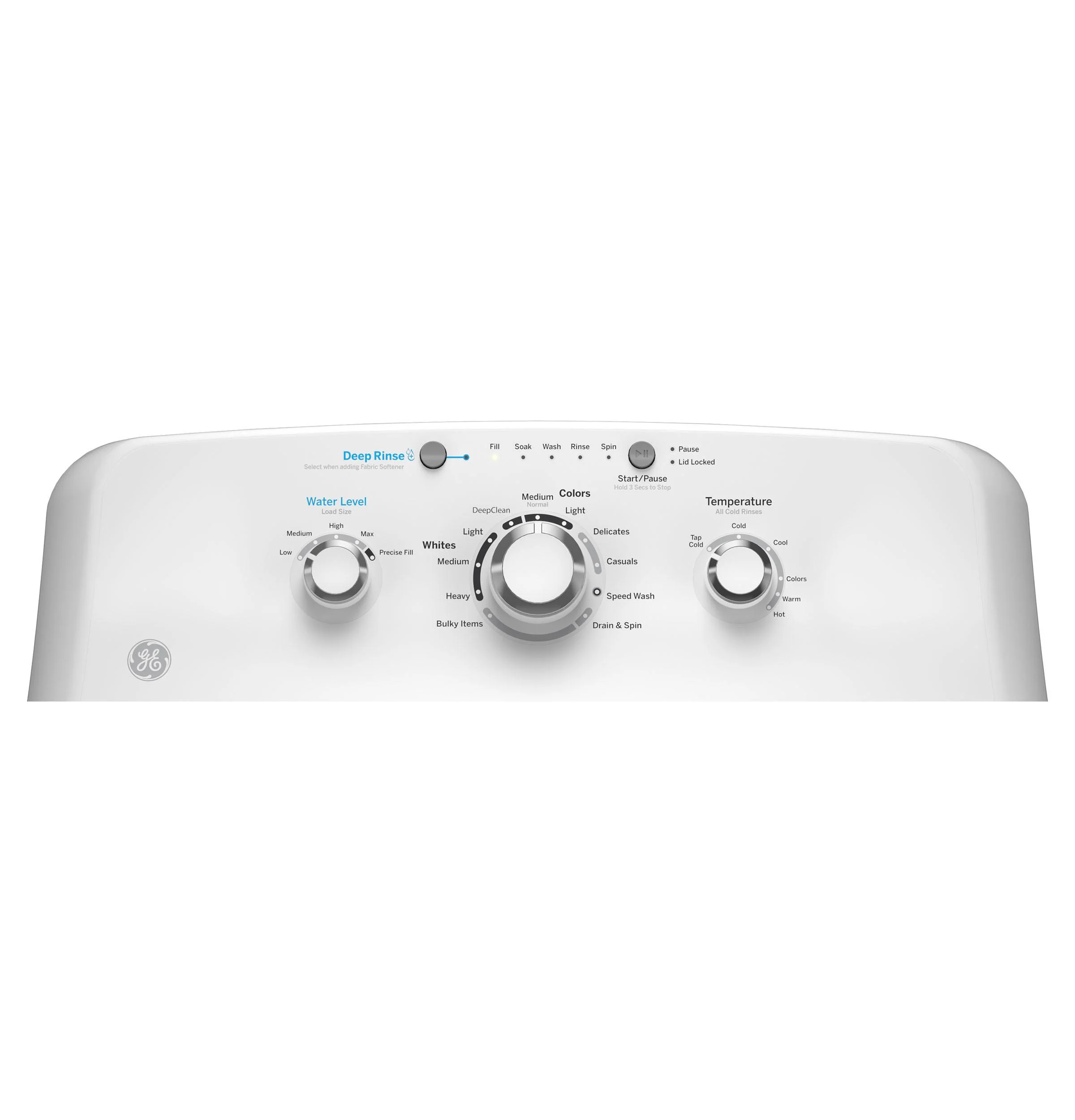 GTW325ASWWW GE® 4.0 cu. ft. Capacity Washer with Stainless Steel Basket and Water Level Control - Image 2