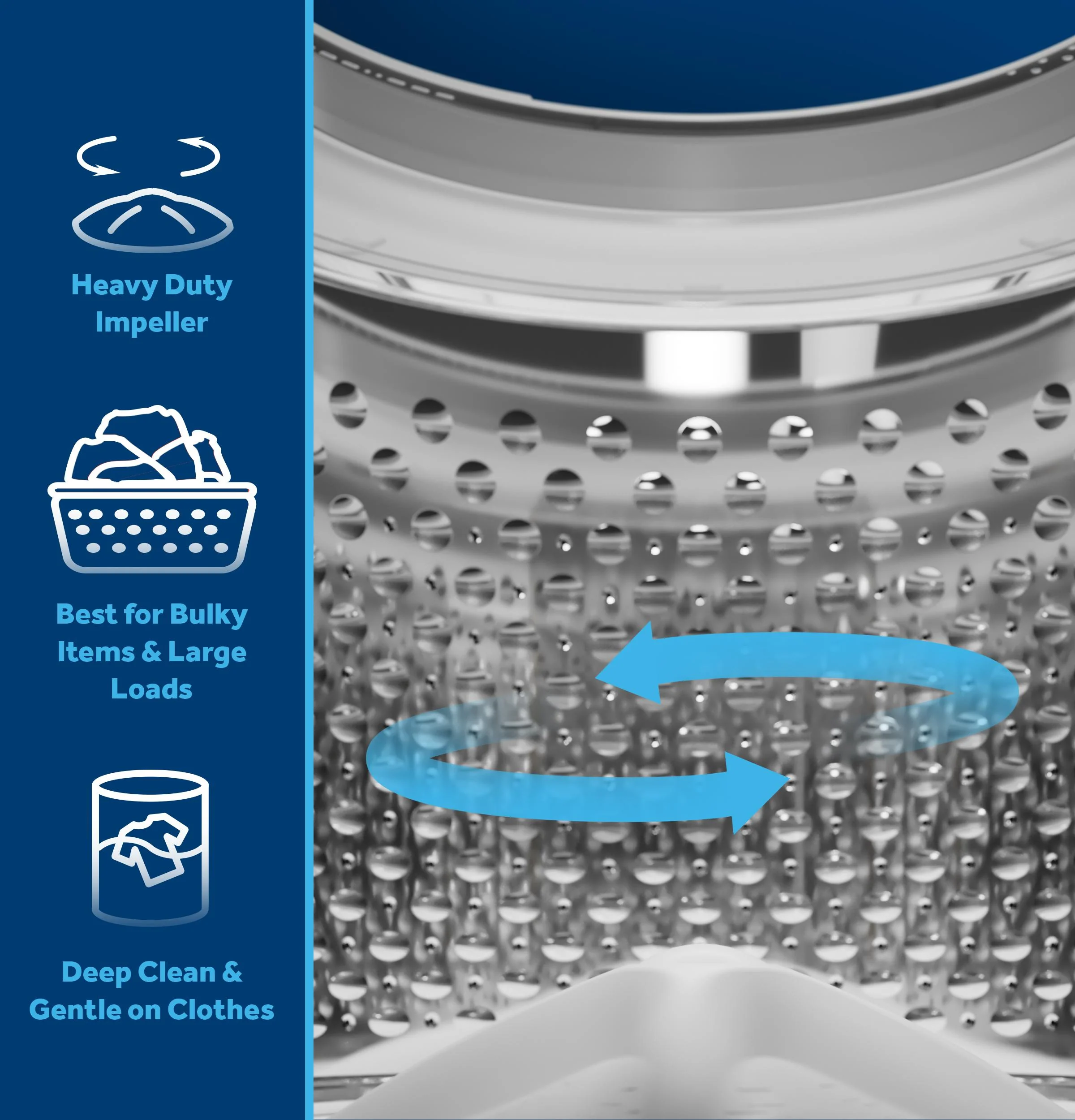 GTW480ASWWB GE® 4.6 cu. ft. Capacity Washer with Stainless Steel Basket,Cold Plus and Wash Boost​ - Image 16