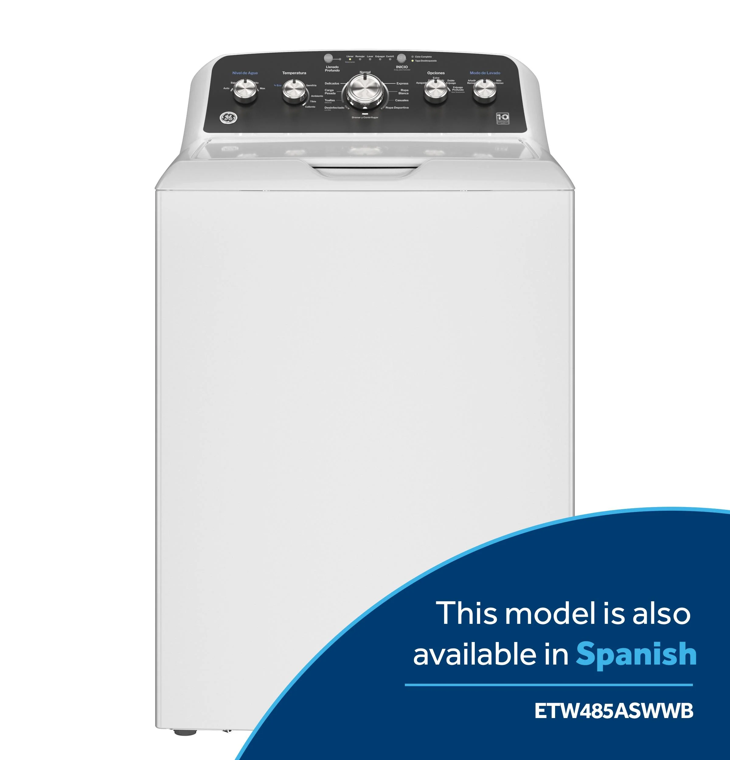 GTW485ASWWB GE® 4.5 cu. ft. Capacity Washer with Stainless Steel Basket, Cold Plus and Wash Boost - Image 22