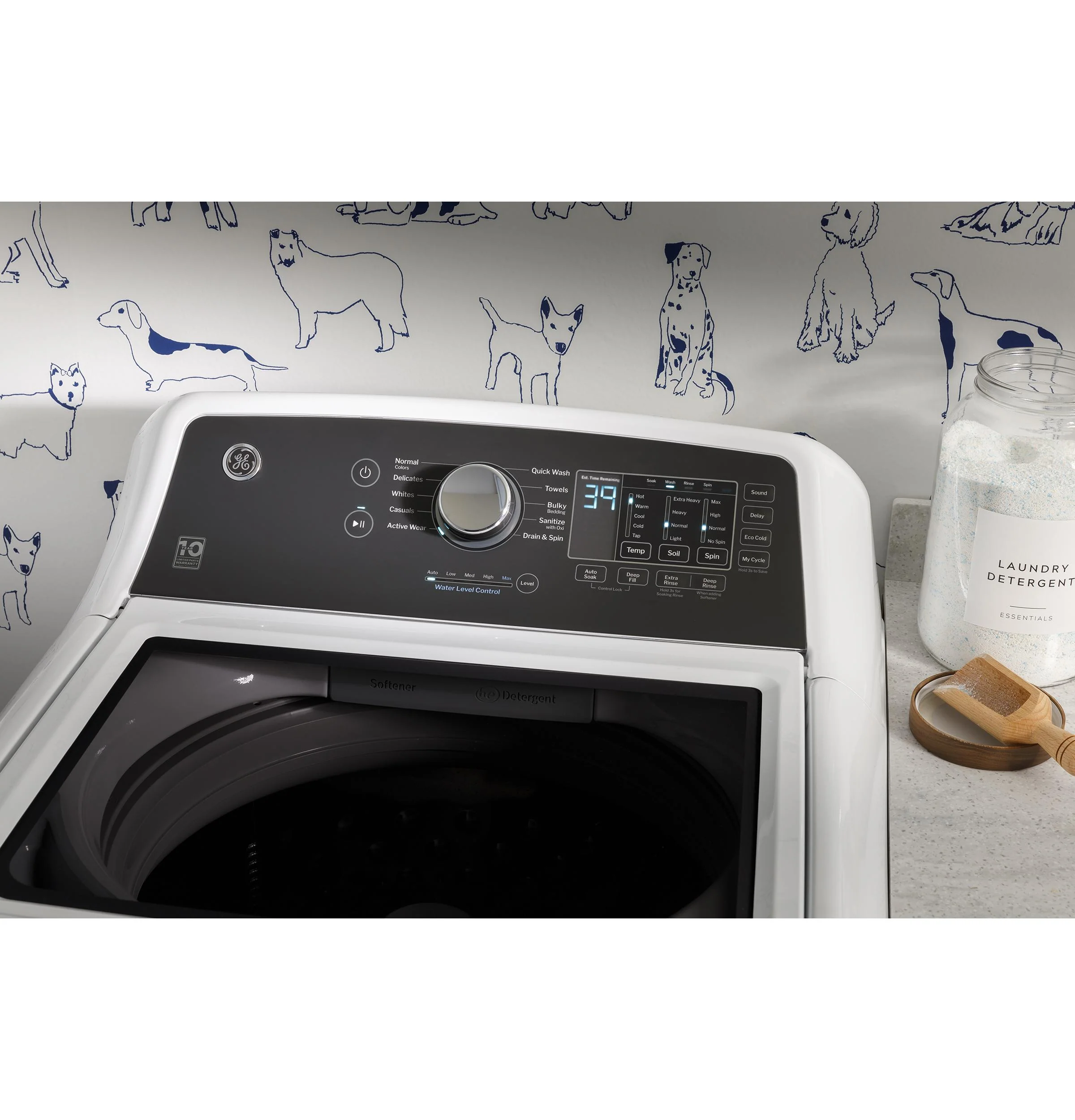GTW585BSVWS GE® 4.5 cu. ft. Capacity Washer with Water Level Control - Image 19