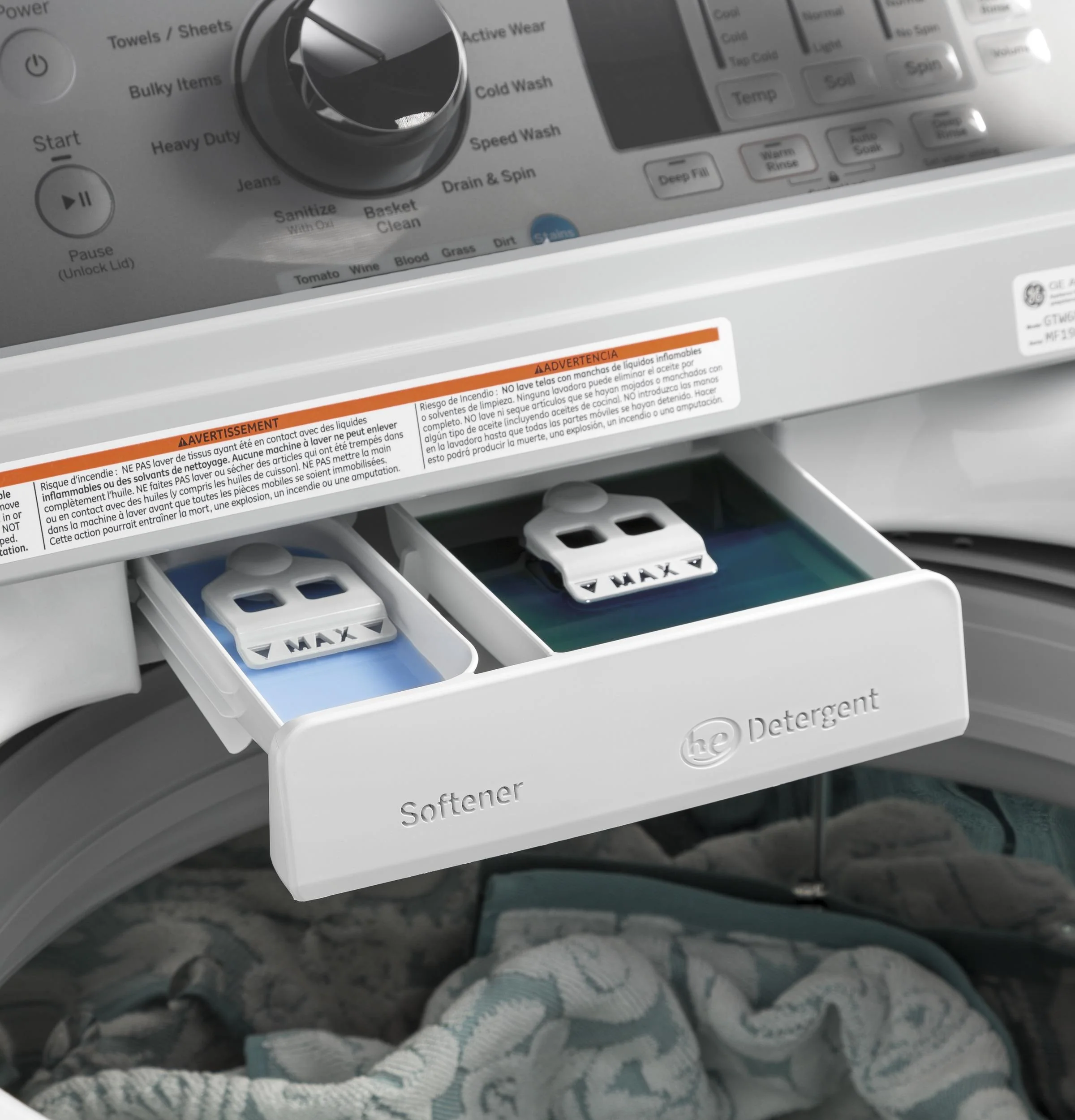 GTW685BSLWS GE® ENERGY STAR® 4.5 cu. ft. Capacity Washer with Stainless Steel Basket - Image 12
