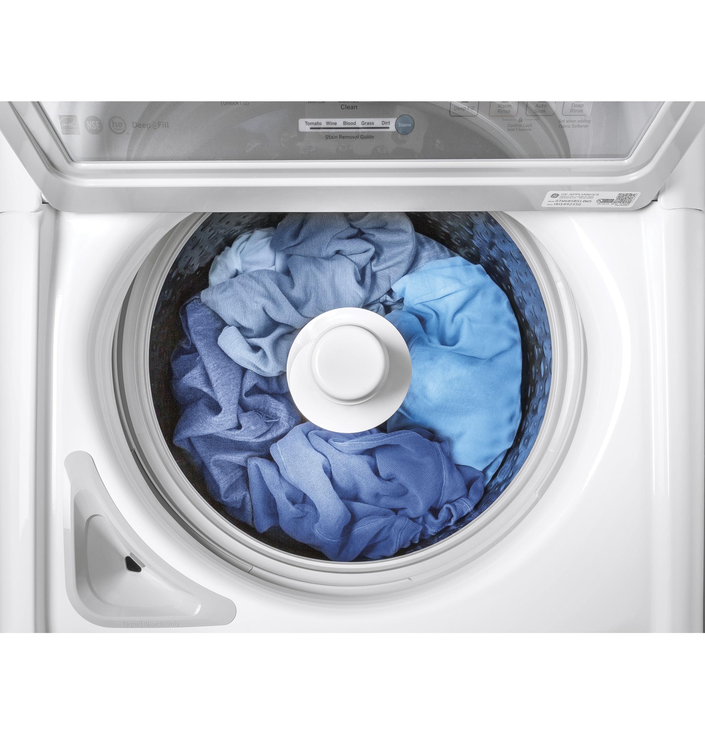 GTW685BSLWS GE® ENERGY STAR® 4.5 cu. ft. Capacity Washer with Stainless Steel Basket - Image 15