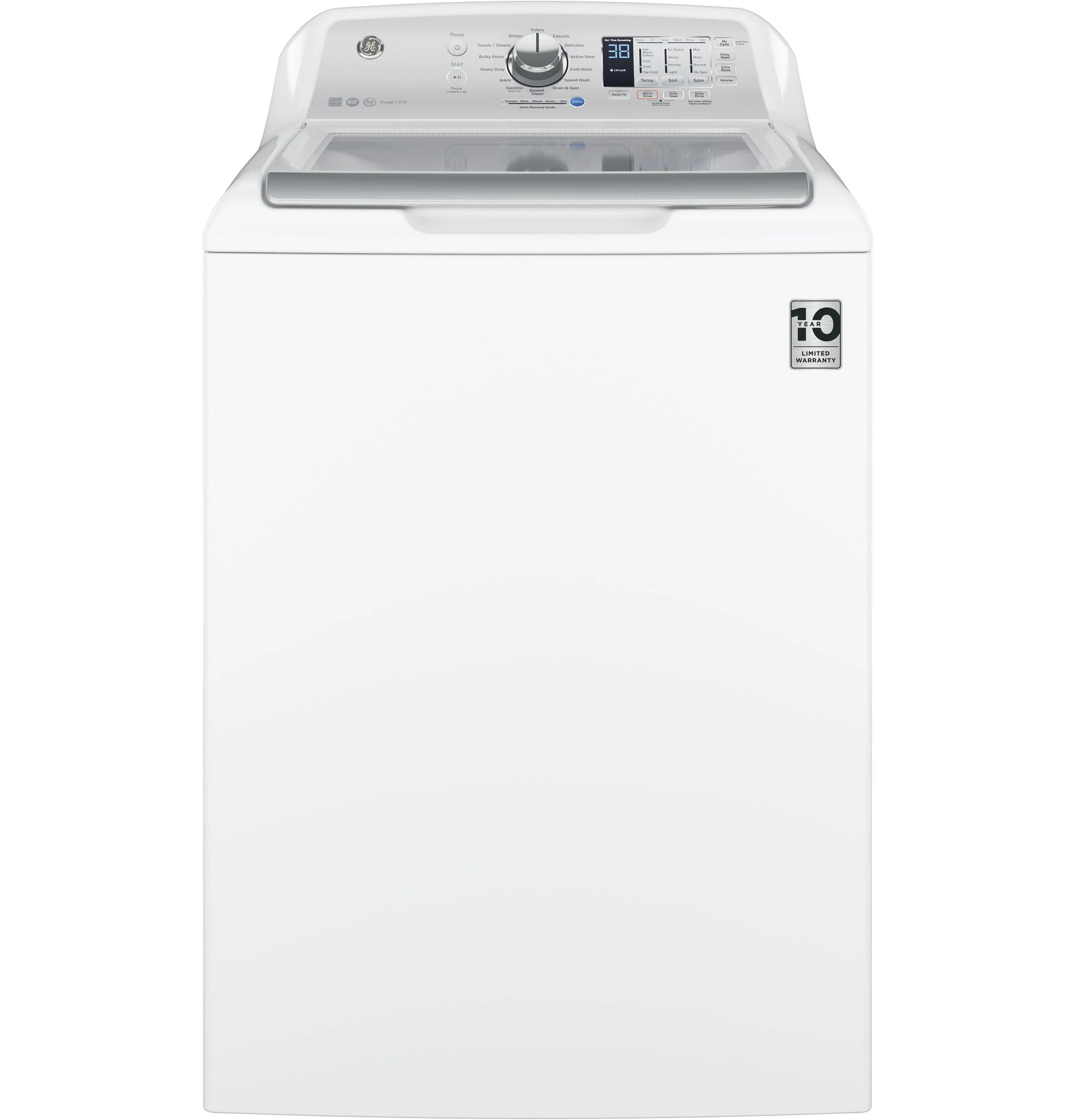 GTW685BSLWS GE® ENERGY STAR® 4.5 cu. ft. Capacity Washer with Stainless Steel Basket - Image 4