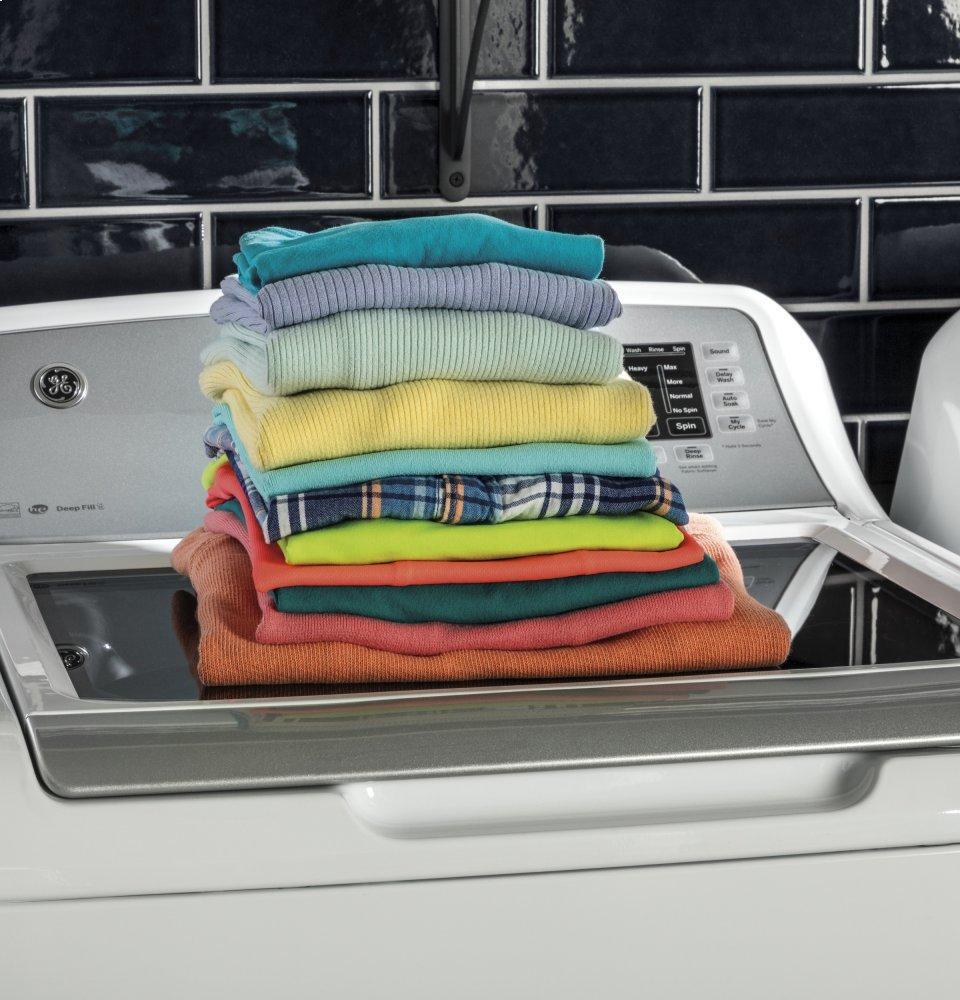 GE® 5.0 cu. ft. Capacity Smart Washer with Sanitize w/Oxi and SmartDispense - Image 10