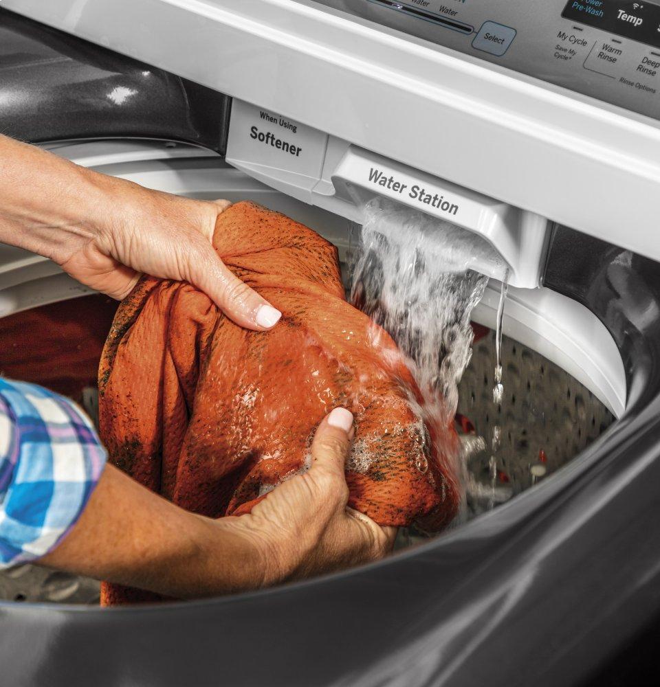 GE® 5.0 cu. ft. Capacity Smart Washer with Sanitize w/Oxi and SmartDispense - Image 12