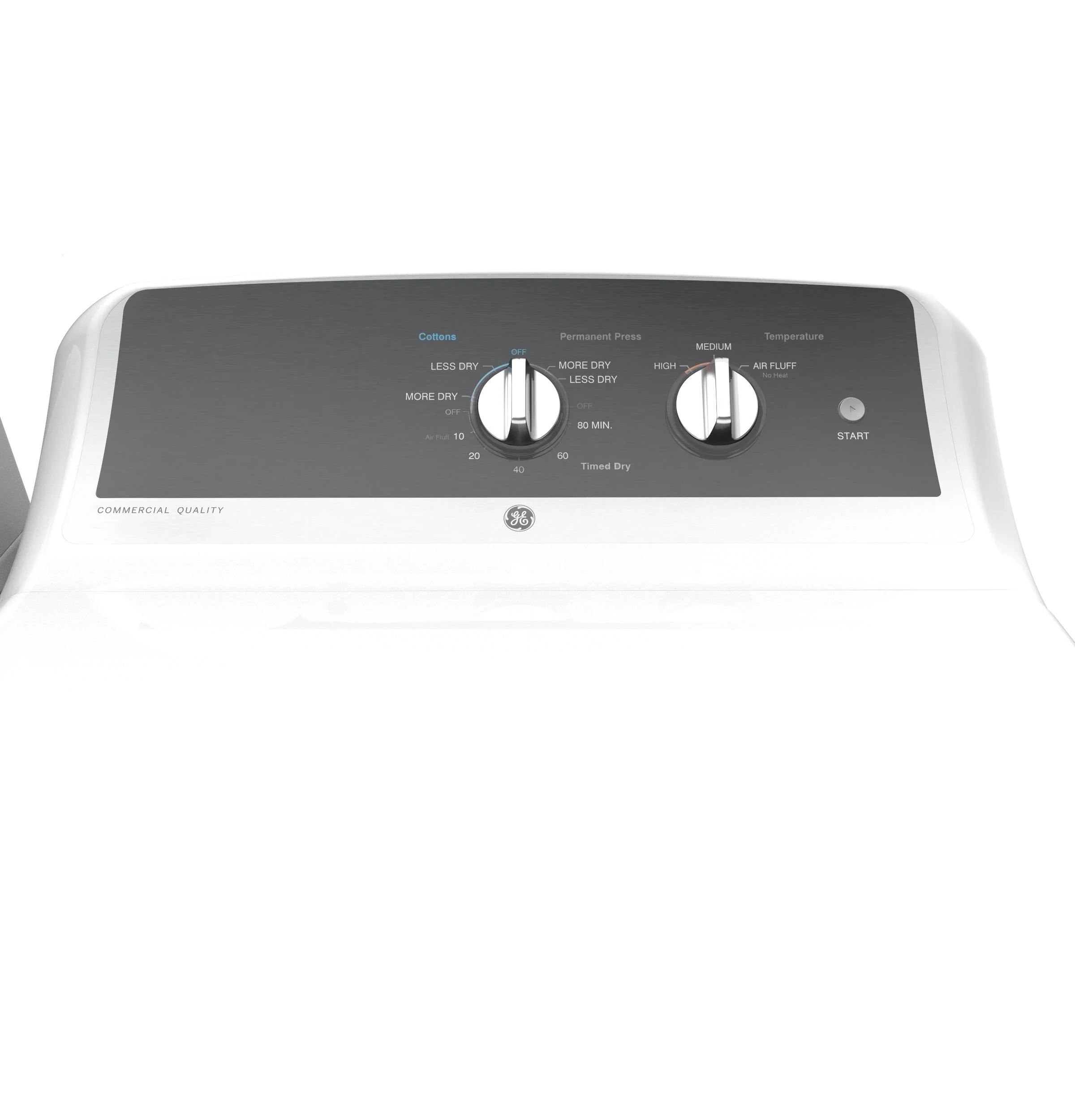 GTX52GASPWB GE 6.2 cu. ft. Capacity Gas Dryer with Up To 120 ft. Venting and 5-yr Limited Warranty - Image 3