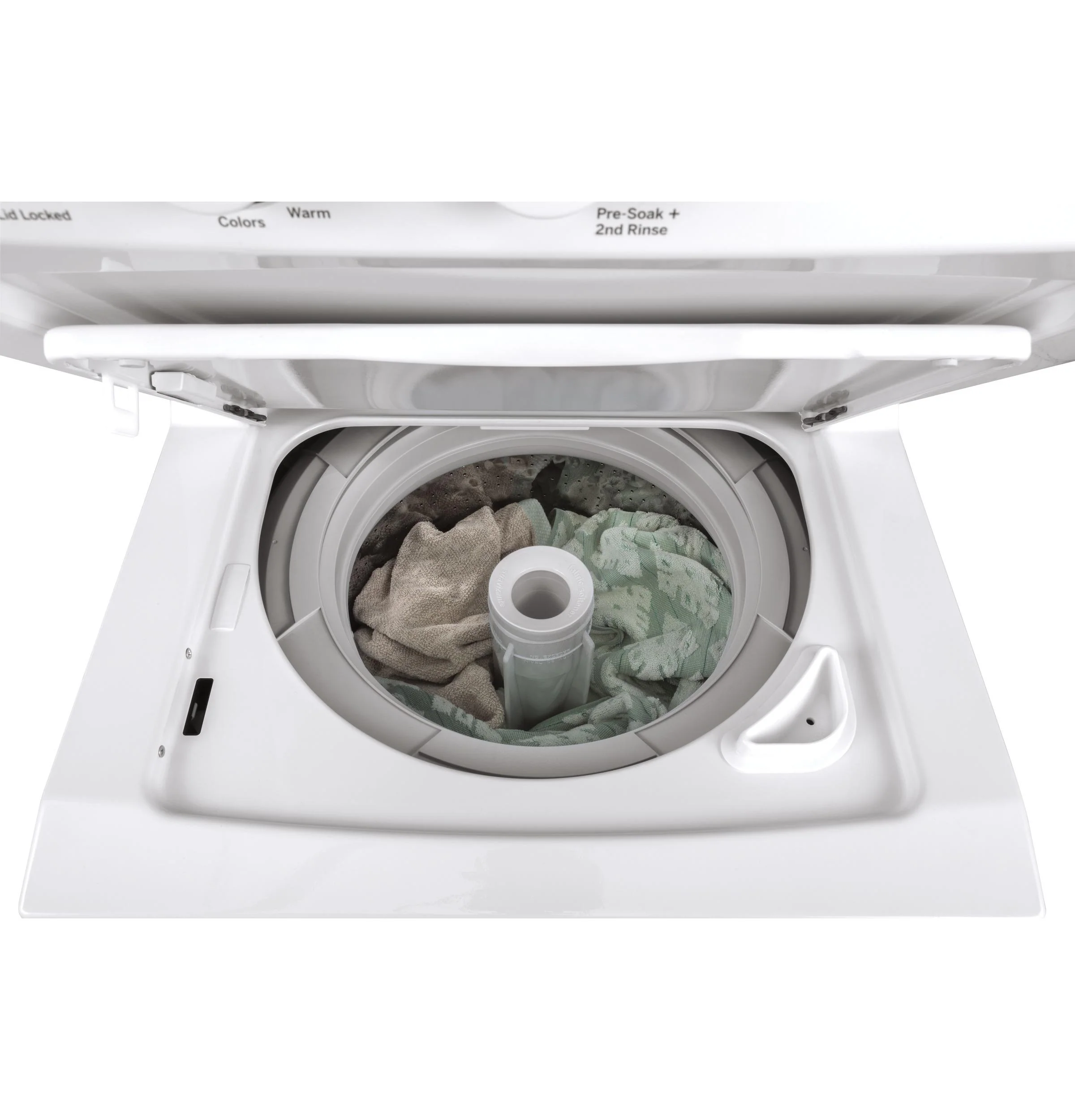 GUD24ESSMWW GE Unitized Spacemaker® 2.3 cu. ft. Capacity Washer with Stainless Steel Basket and 4.4 cu. ft. Capacity Electric Dryer - Image 3