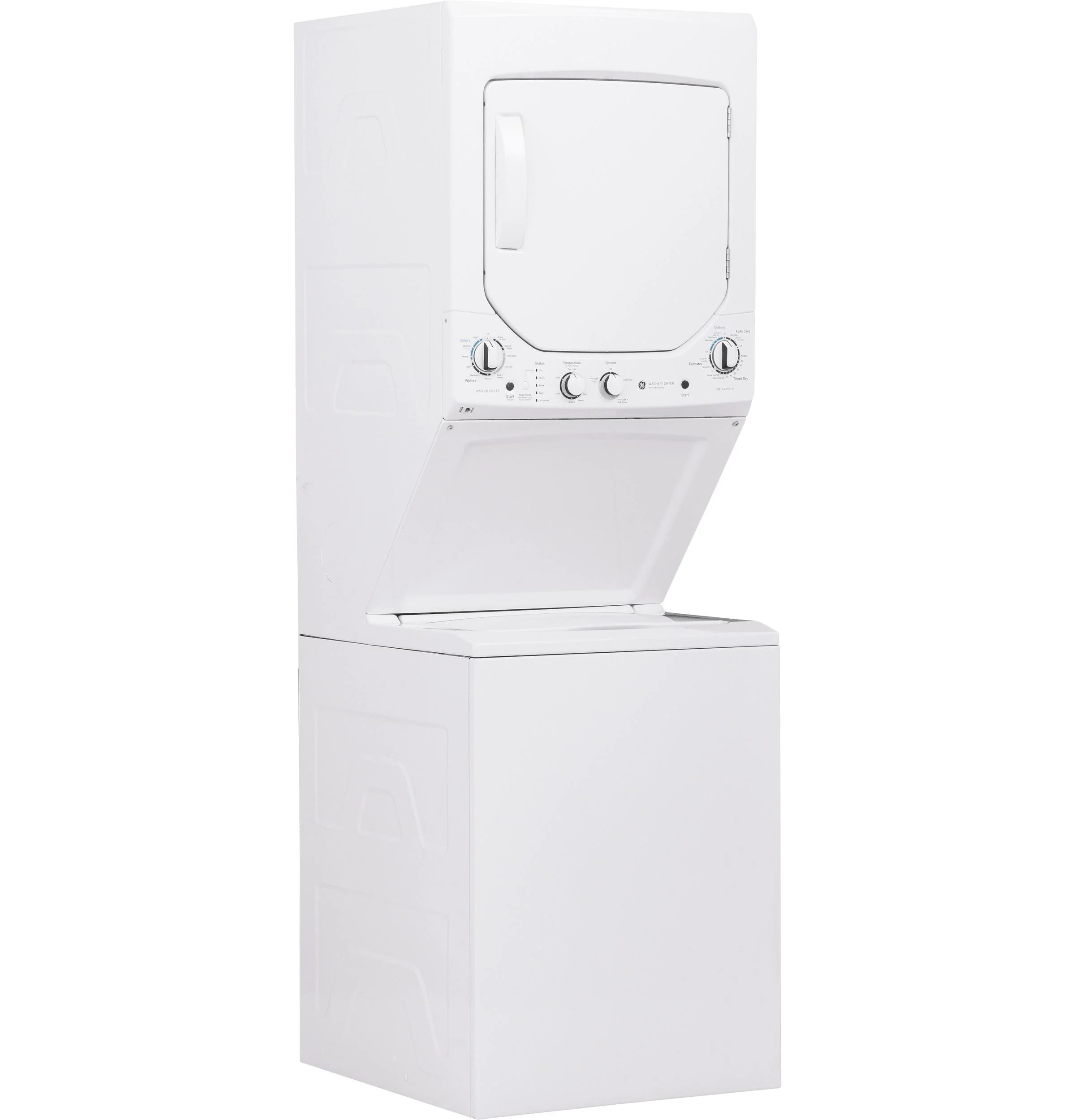 GUD24ESSMWW GE Unitized Spacemaker® 2.3 cu. ft. Capacity Washer with Stainless Steel Basket and 4.4 cu. ft. Capacity Electric Dryer - Image 6