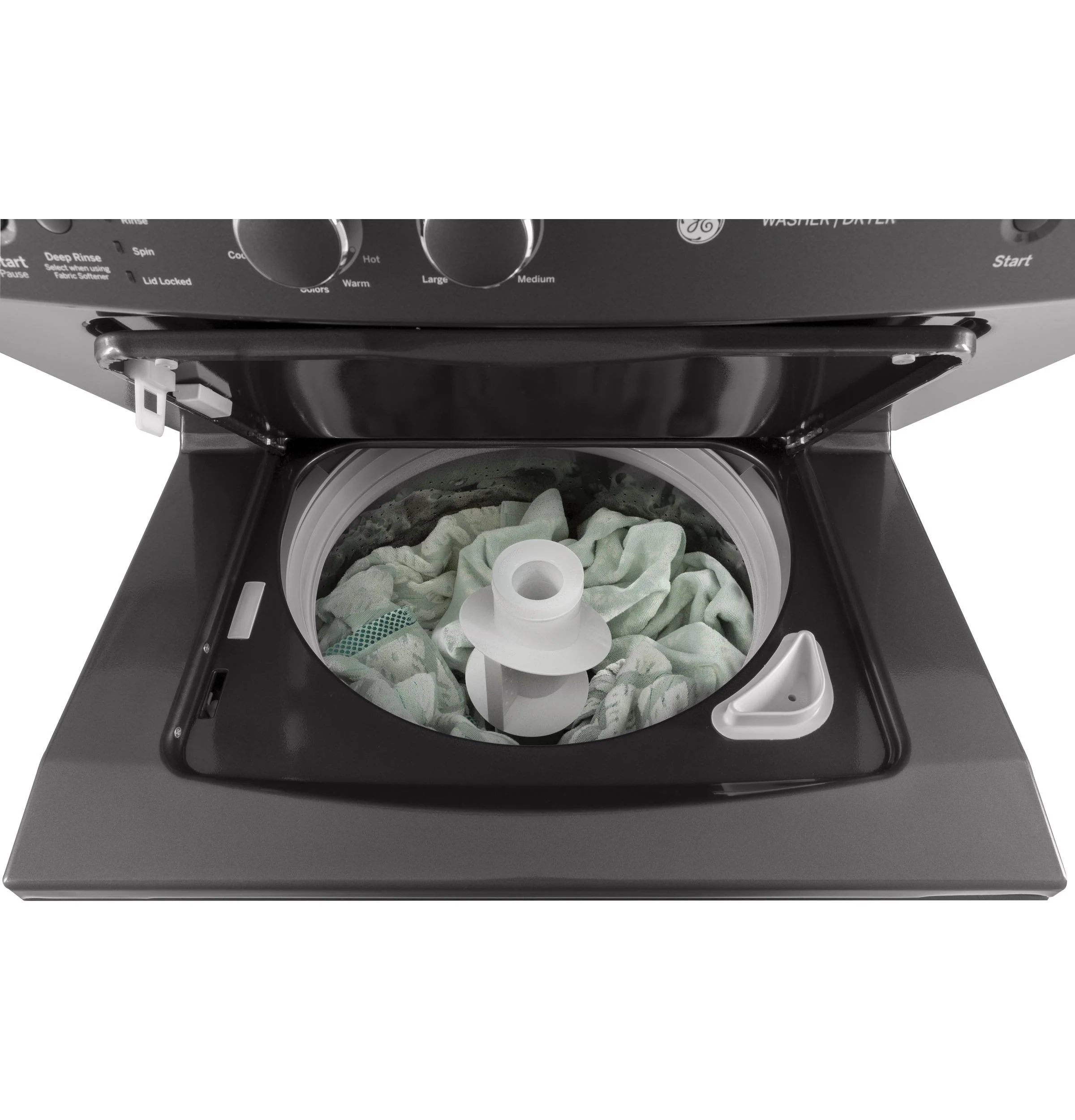 GUD27ESPMDG GE Unitized Spacemaker® 3.8 cu. ft. Capacity Washer with Stainless Steel Basket and 5.9 cu. ft. Capacity Electric Dryer - Image 11