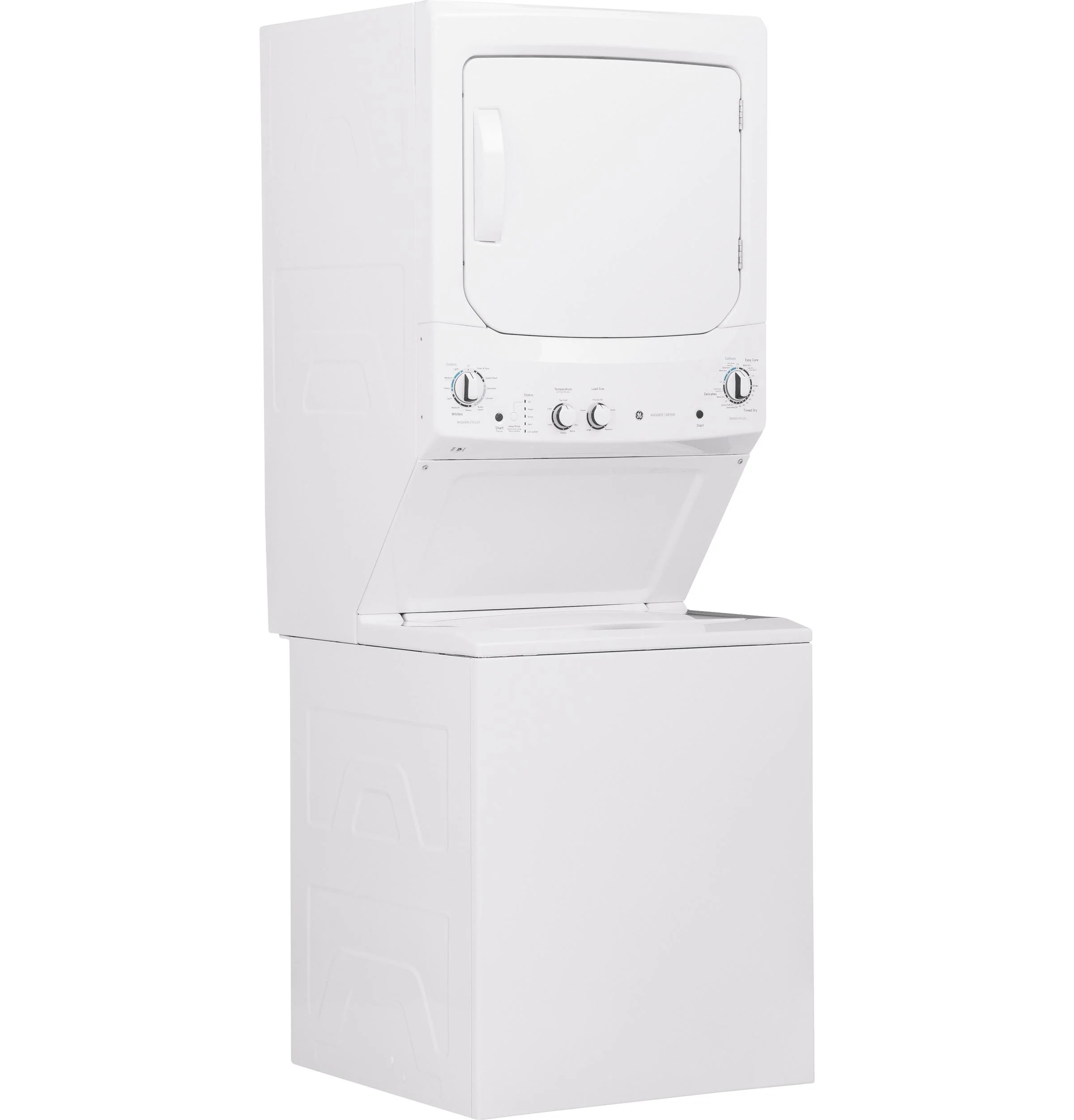 GUD27ESSMWW GE Unitized Spacemaker® 3.8 cu. ft. Capacity Washer with Stainless Steel Basket and 5.9 cu. ft. Capacity Electric Dryer - Image 5