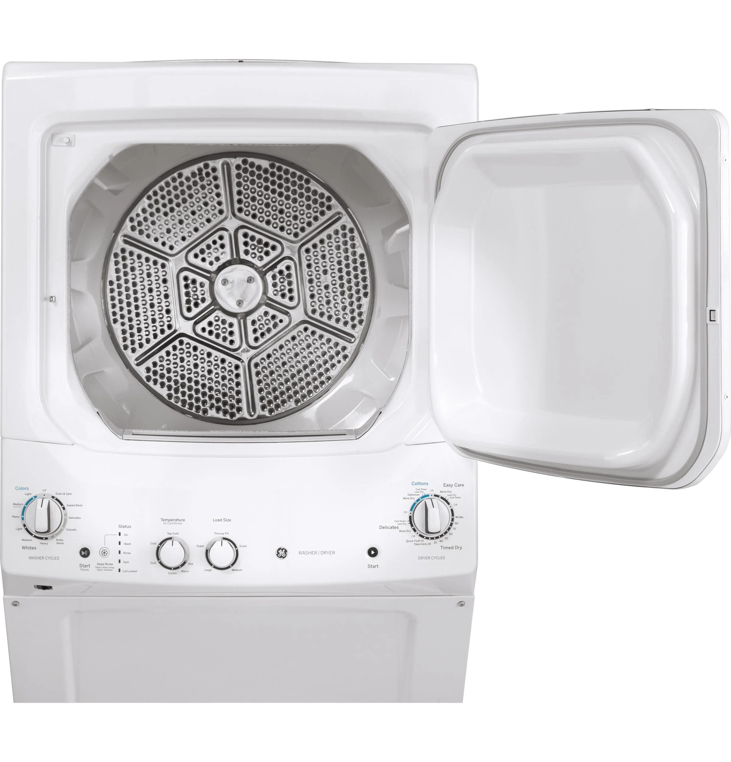 GUD27GSSMWW GE Unitized Spacemaker® 3.8 cu. ft. Capacity Washer with Stainless Steel Basket and 5.9 cu. ft. Capacity Gas Dryer - Image 19