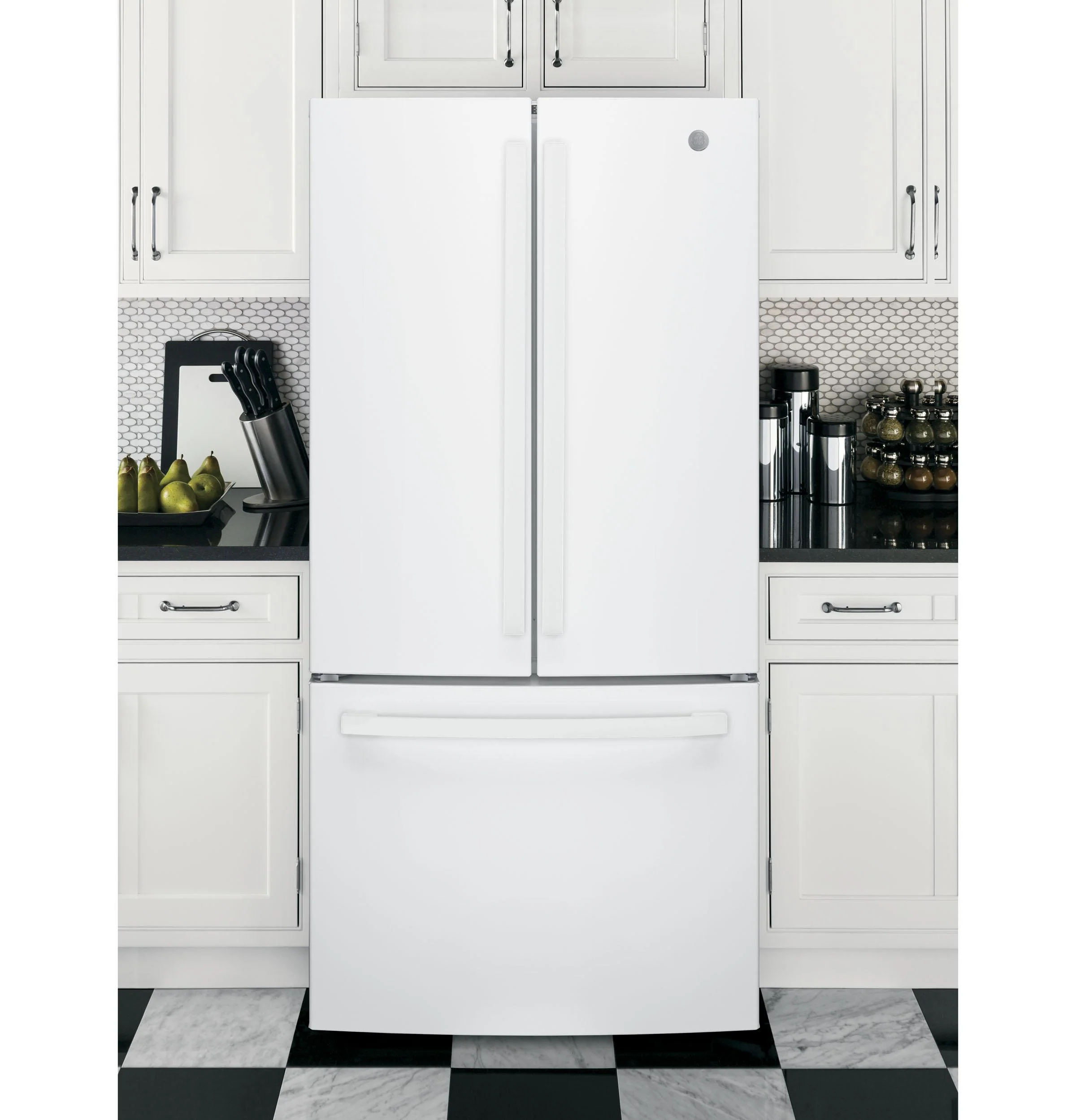 GWE19JGLWW GE® ENERGY STAR® 18.6 Cu. Ft. Counter-Depth French-Door Refrigerator - Image 13