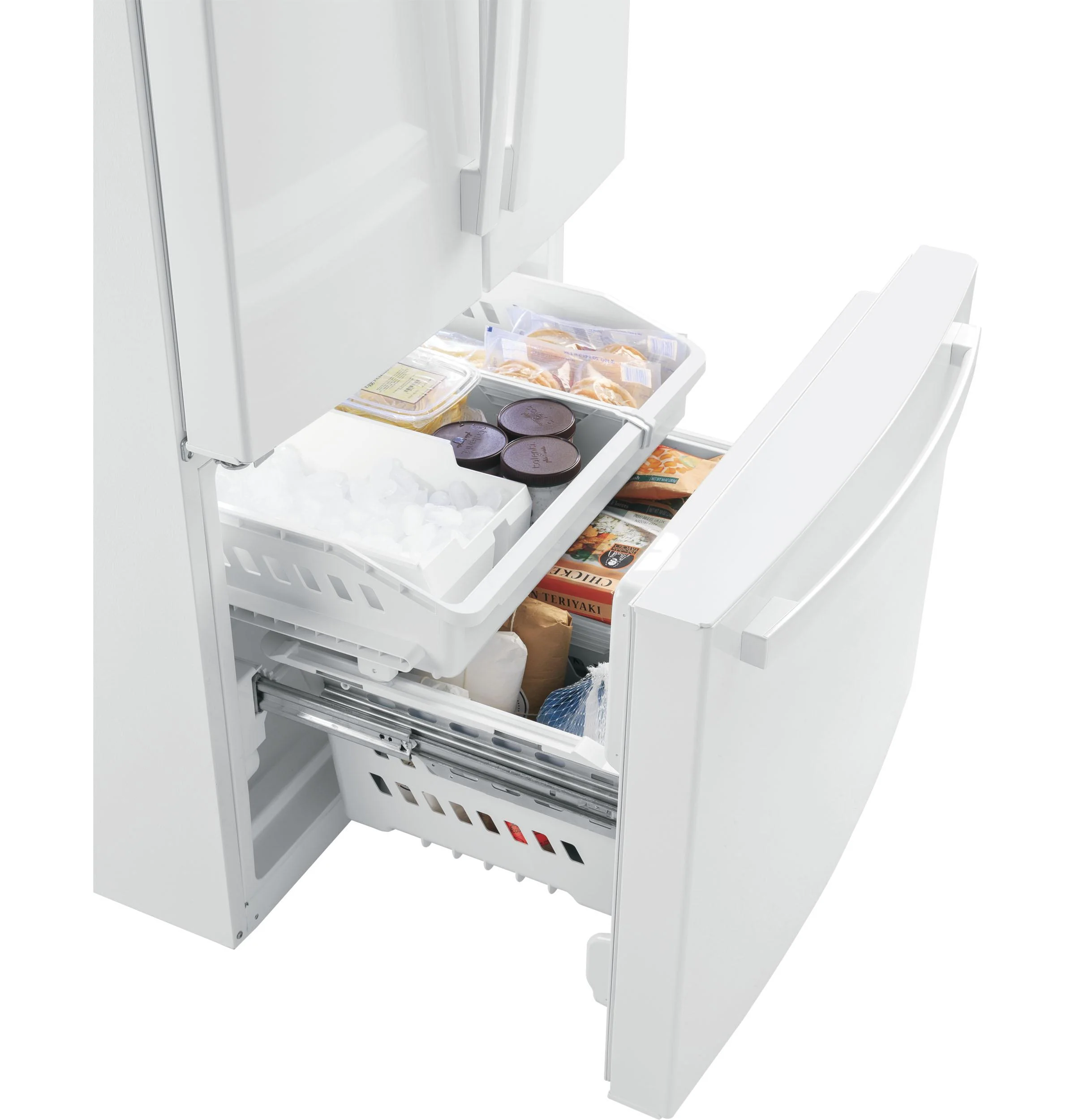 GWE19JGLWW GE® ENERGY STAR® 18.6 Cu. Ft. Counter-Depth French-Door Refrigerator - Image 5