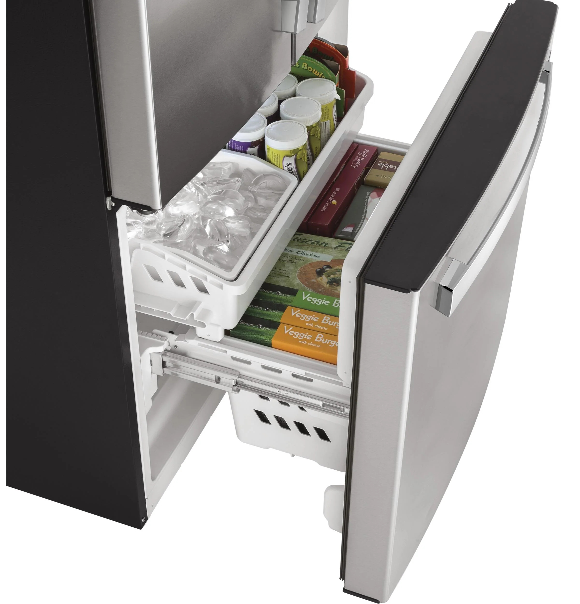 GWE19JYLFS GE® ENERGY STAR® 18.6 Cu. Ft. Counter-Depth French-Door Refrigerator - Image 5