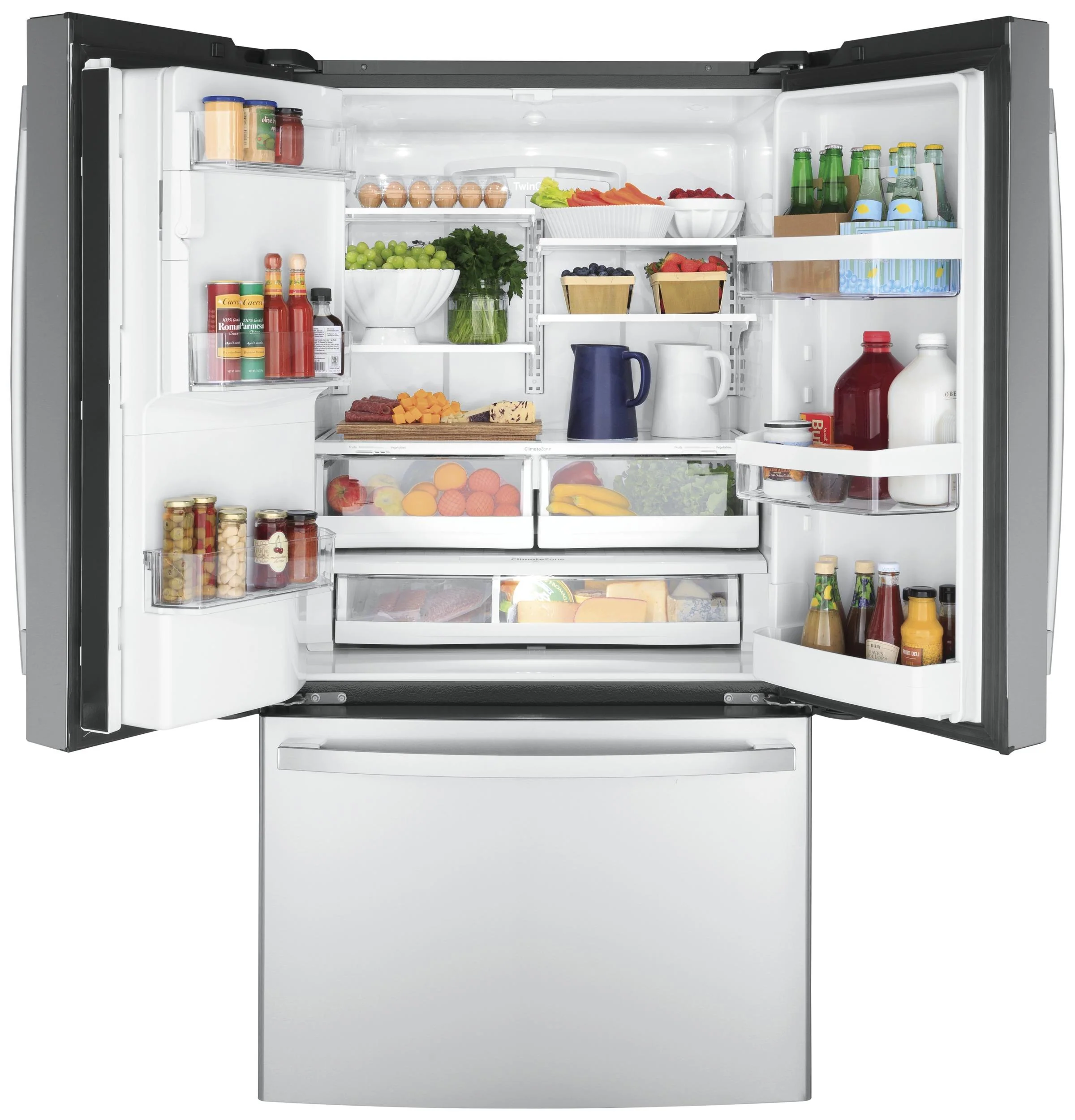 GYE22GYNFS GE ENERGY STAR 22.1 Cu. Ft. Counter-Depth Fingerprint Resistant French-Door Refrigerator - Image 20