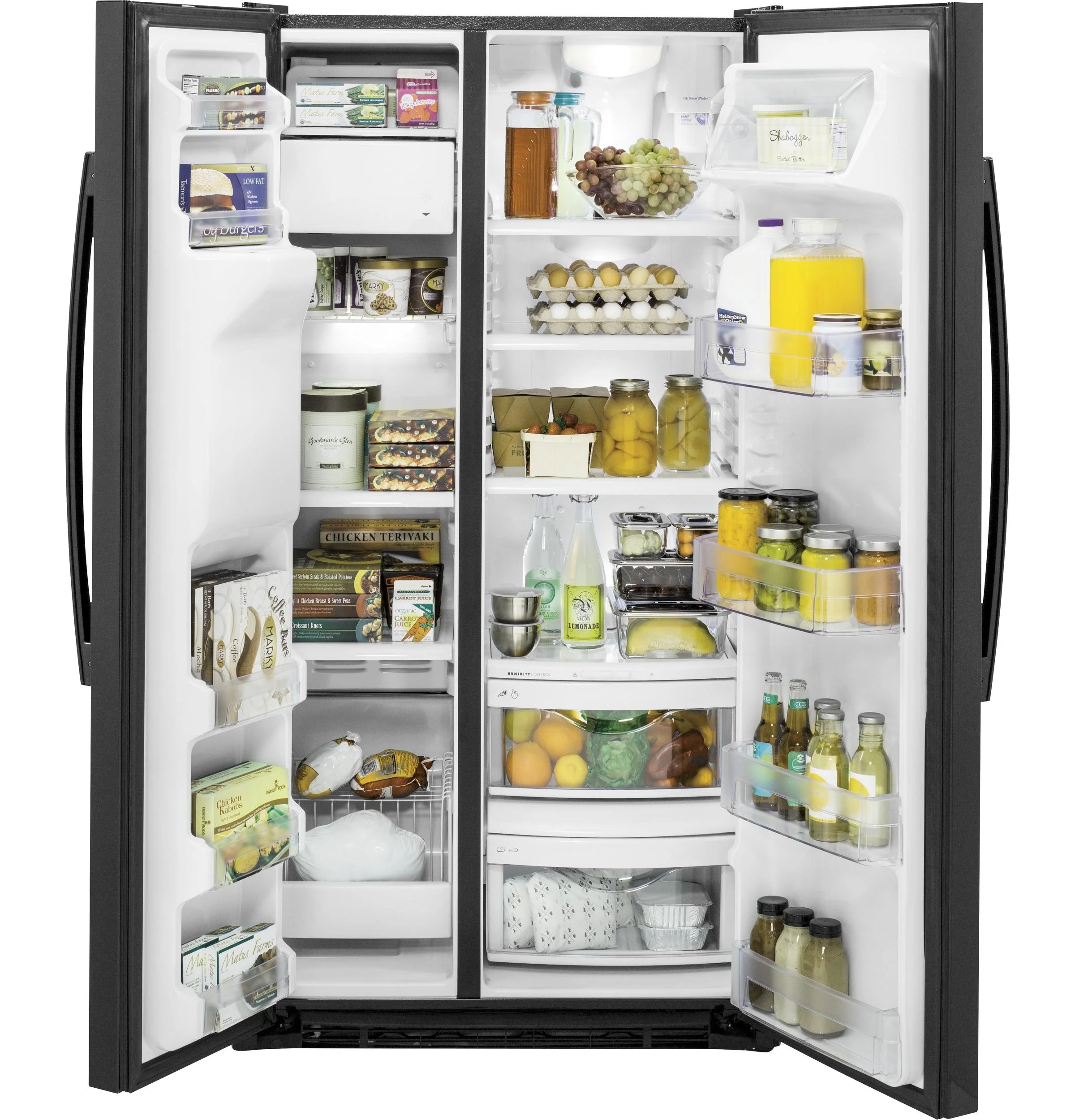 GZS22DGJBB GE® 21.9 Cu. Ft. Counter-Depth Side-By-Side Refrigerator - Image 9