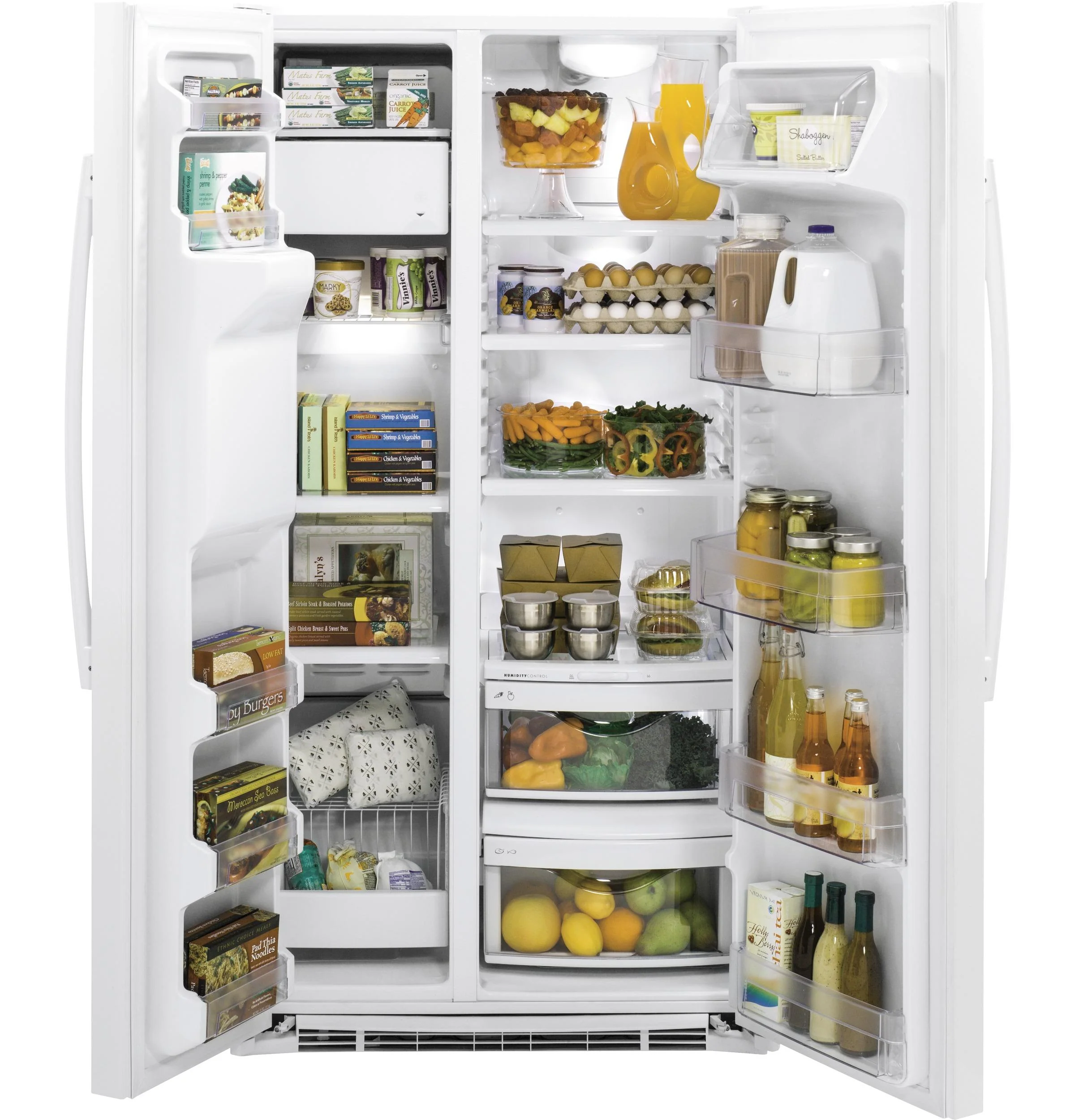 GZS22DGJWW GE® 21.9 Cu. Ft. Counter-Depth Side-By-Side Refrigerator - Image 9