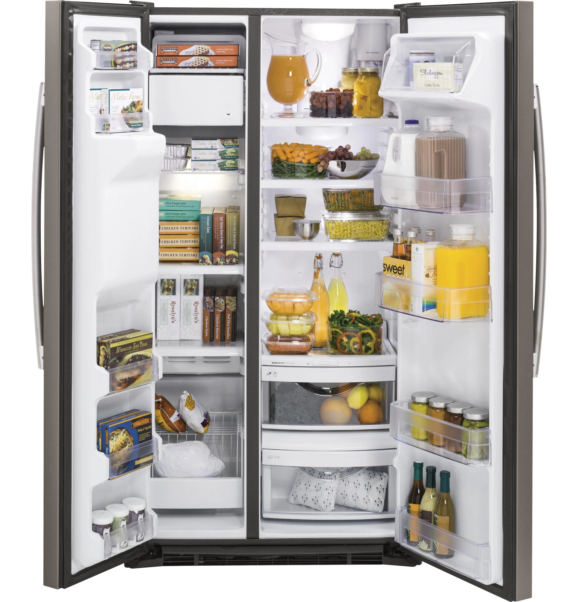 GE® 21.9 Cu. Ft. Counter-Depth Side-By-Side Refrigerator - Image 3