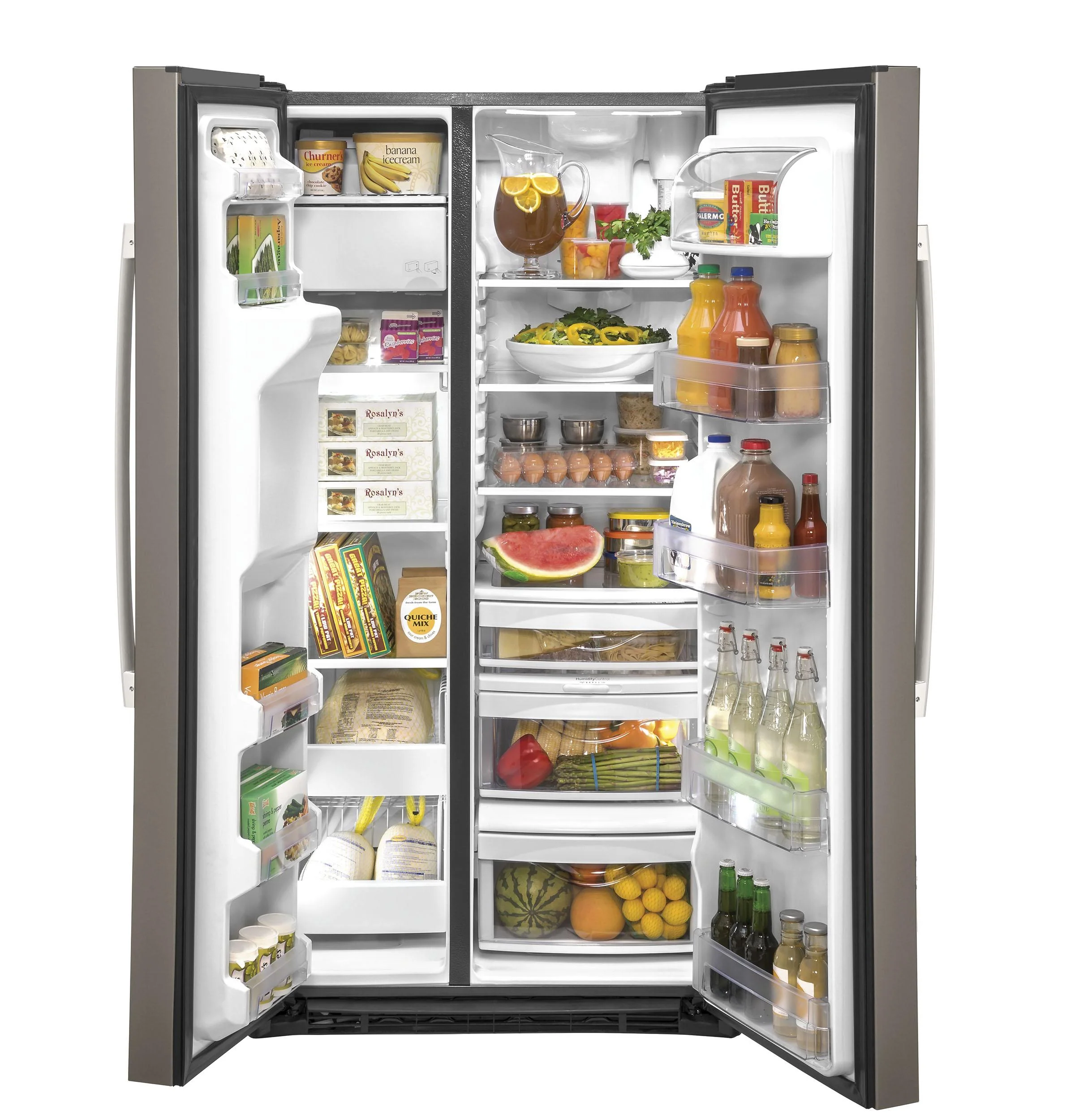 GZS22IMNES GE® 21.8 Cu. Ft. Counter-Depth Side-By-Side Refrigerator - Image 12