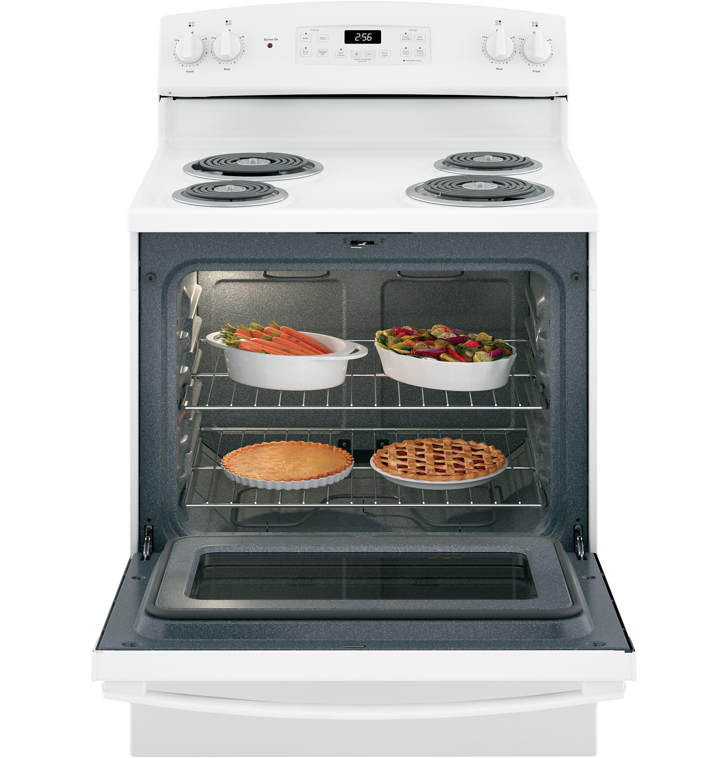 JB256DMWW GE® ENERGY STAR® 30" Free-Standing Self-Clean Electric Range - Image 3