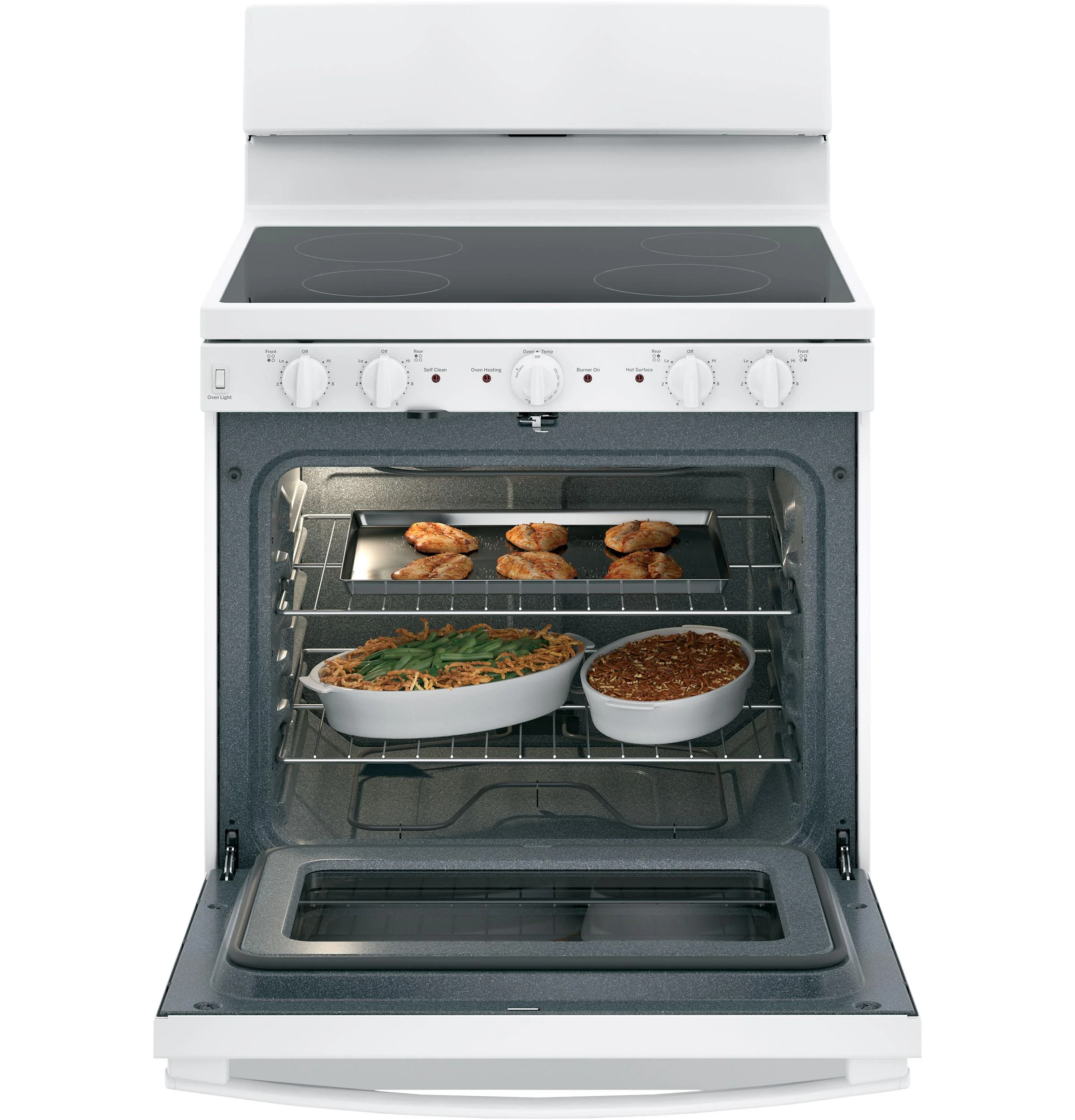 GE 30" Free-standing Electric Radiant Smooth Cooktop Range - Image 5