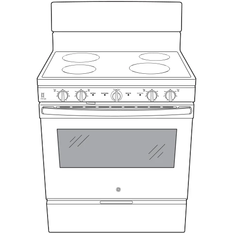 GE 30" Free-standing Electric Radiant Smooth Cooktop Range - Image 9