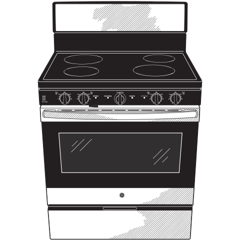GE 30" Free-standing Electric Radiant Smooth Cooktop Range - Image 11