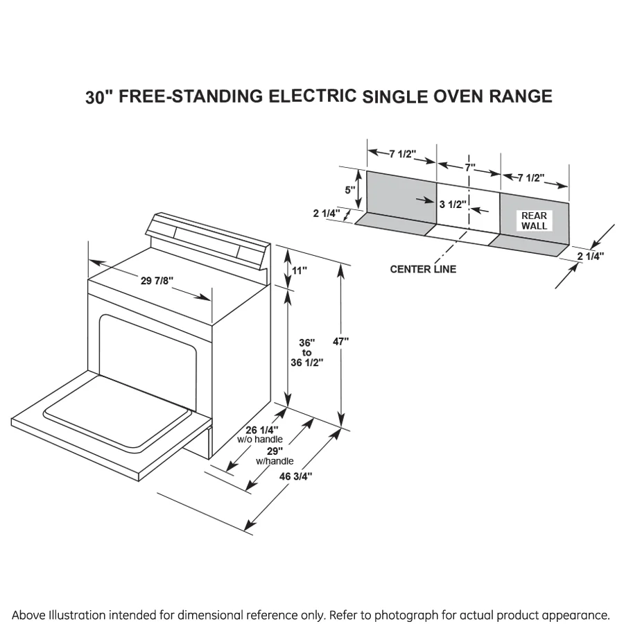 GE 30" Free-standing Electric Radiant Smooth Cooktop Range - Image 12