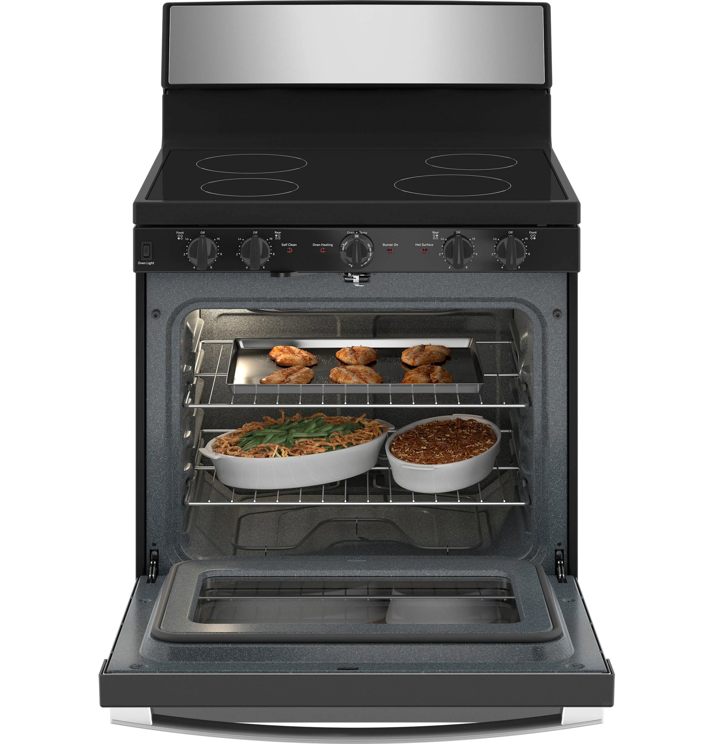 JB480SYSS GE® ENERGY STAR® 30" Free-Standing Electric Radiant Smooth Cooktop Range - Image 3