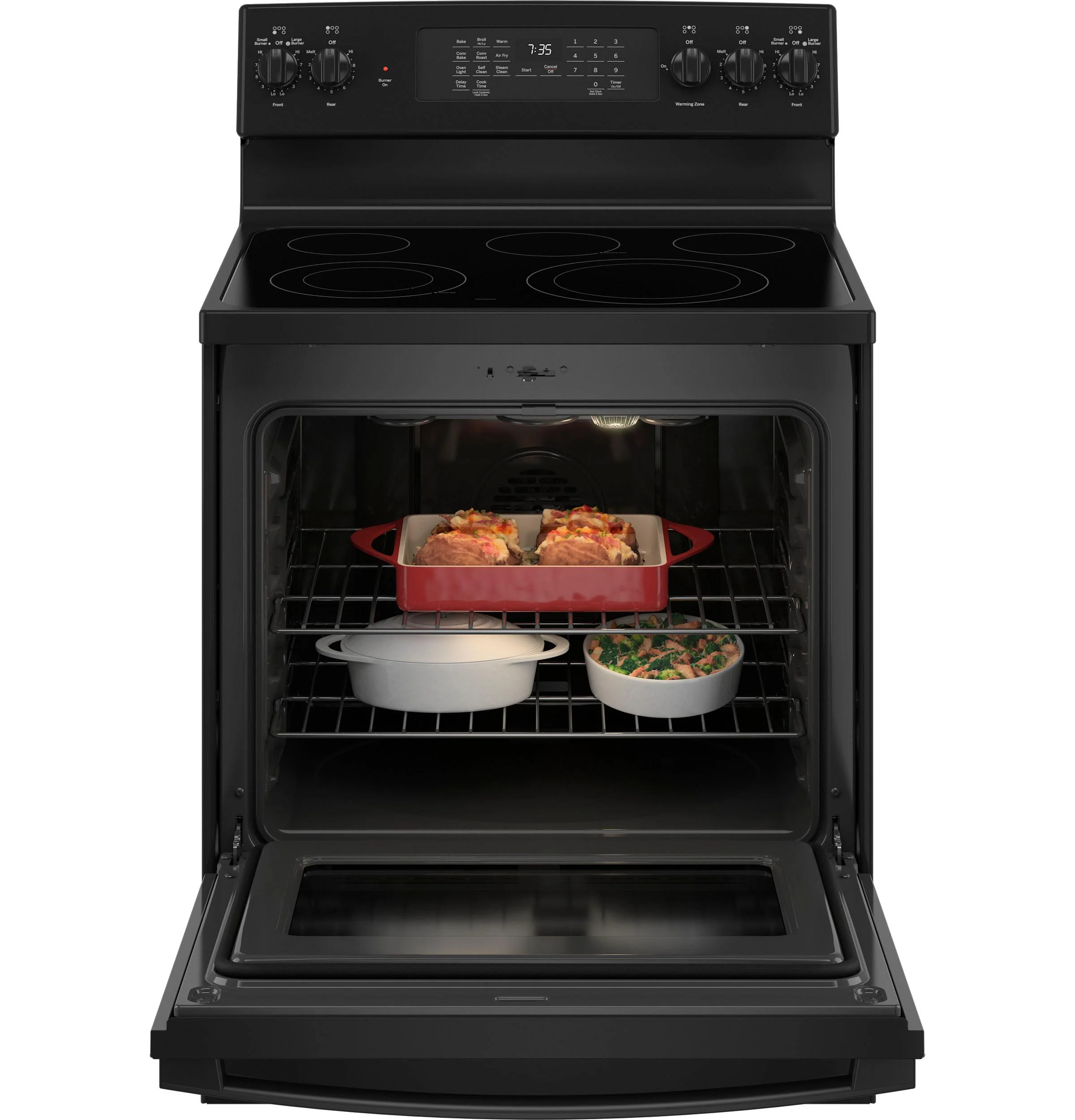GE® 30" Free-Standing Electric Convection Range with No Preheat Air Fry - Image 16