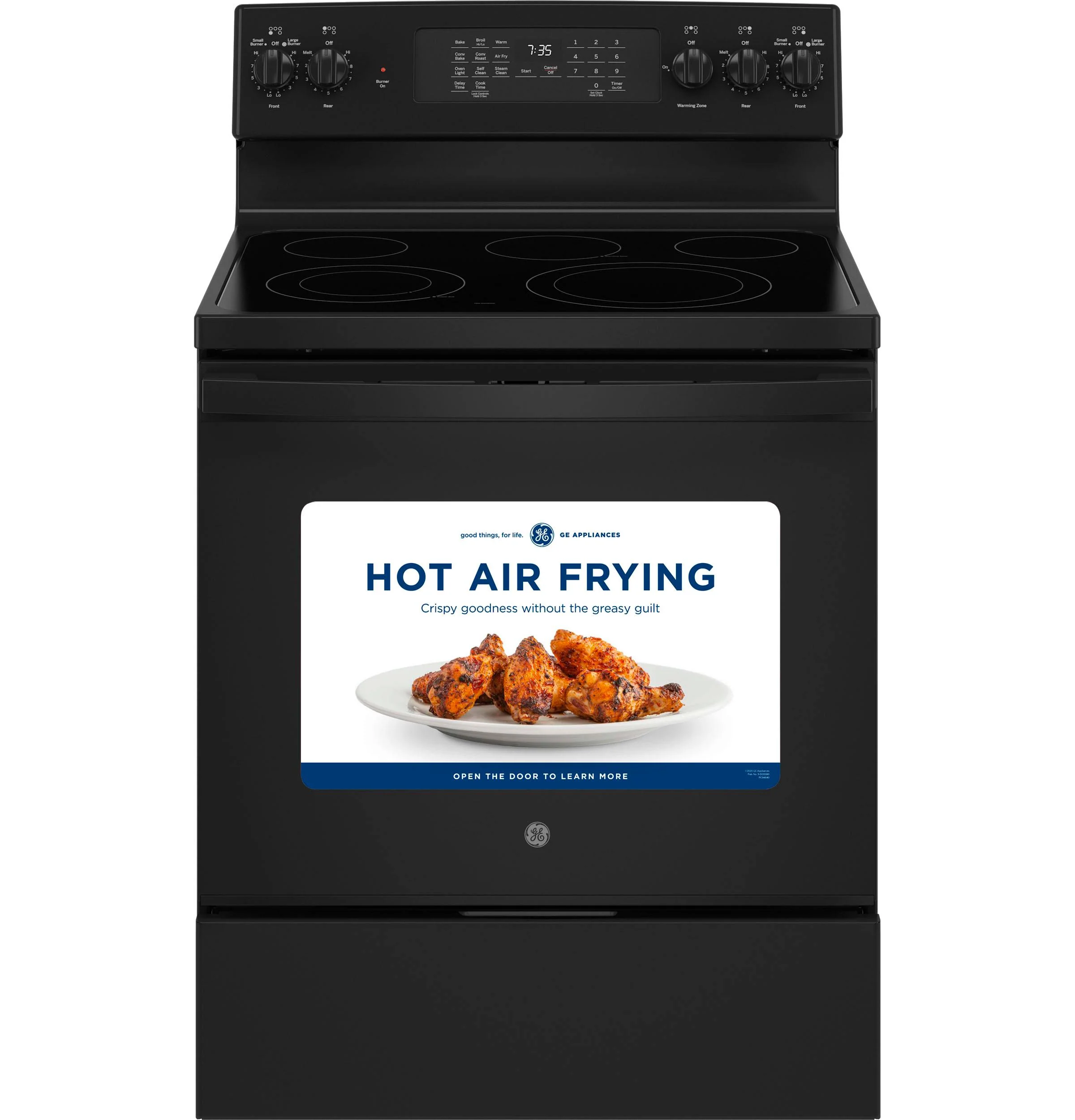 GE® 30" Free-Standing Electric Convection Range with No Preheat Air Fry - Image 24