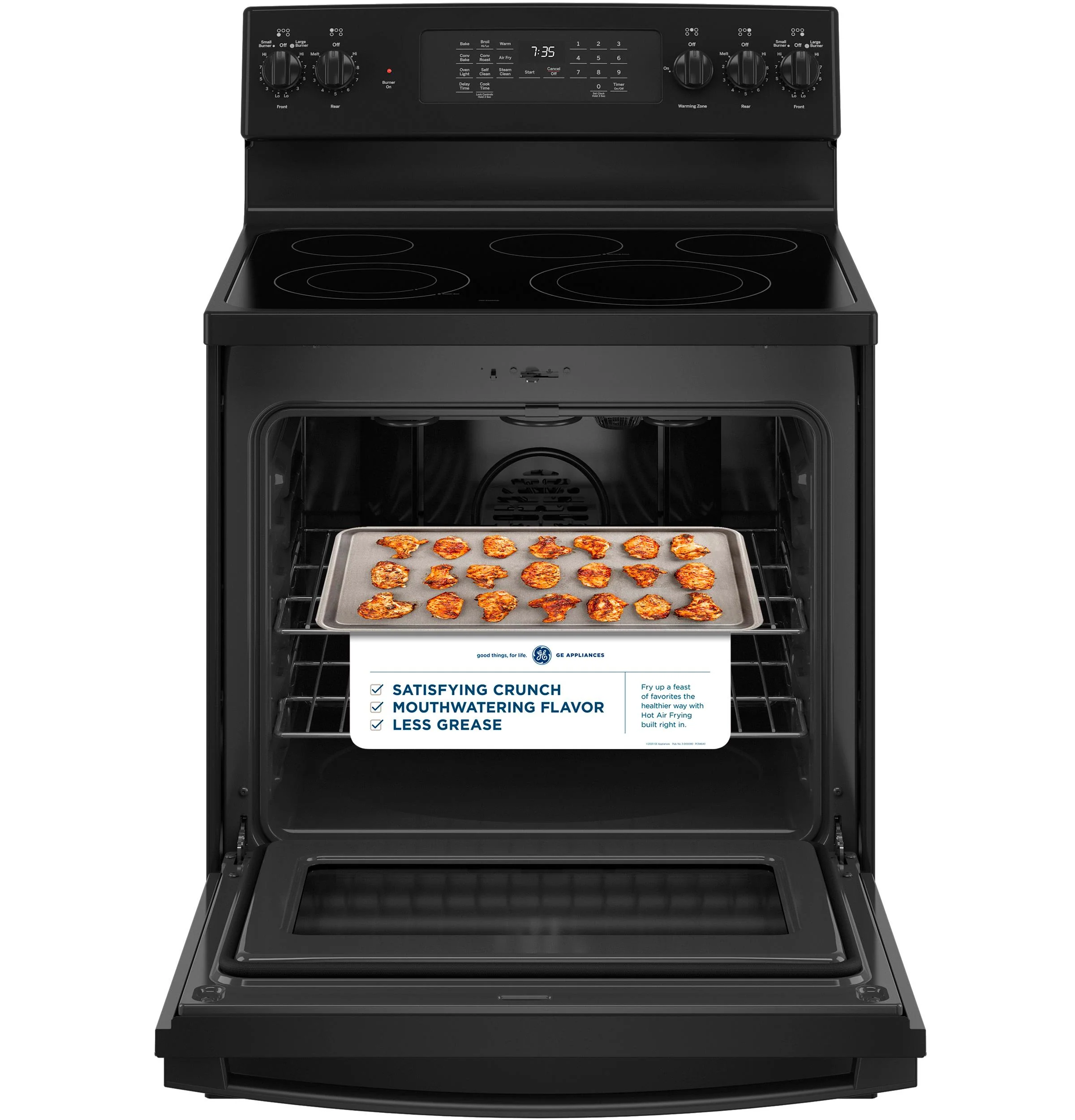 GE® 30" Free-Standing Electric Convection Range with No Preheat Air Fry - Image 26